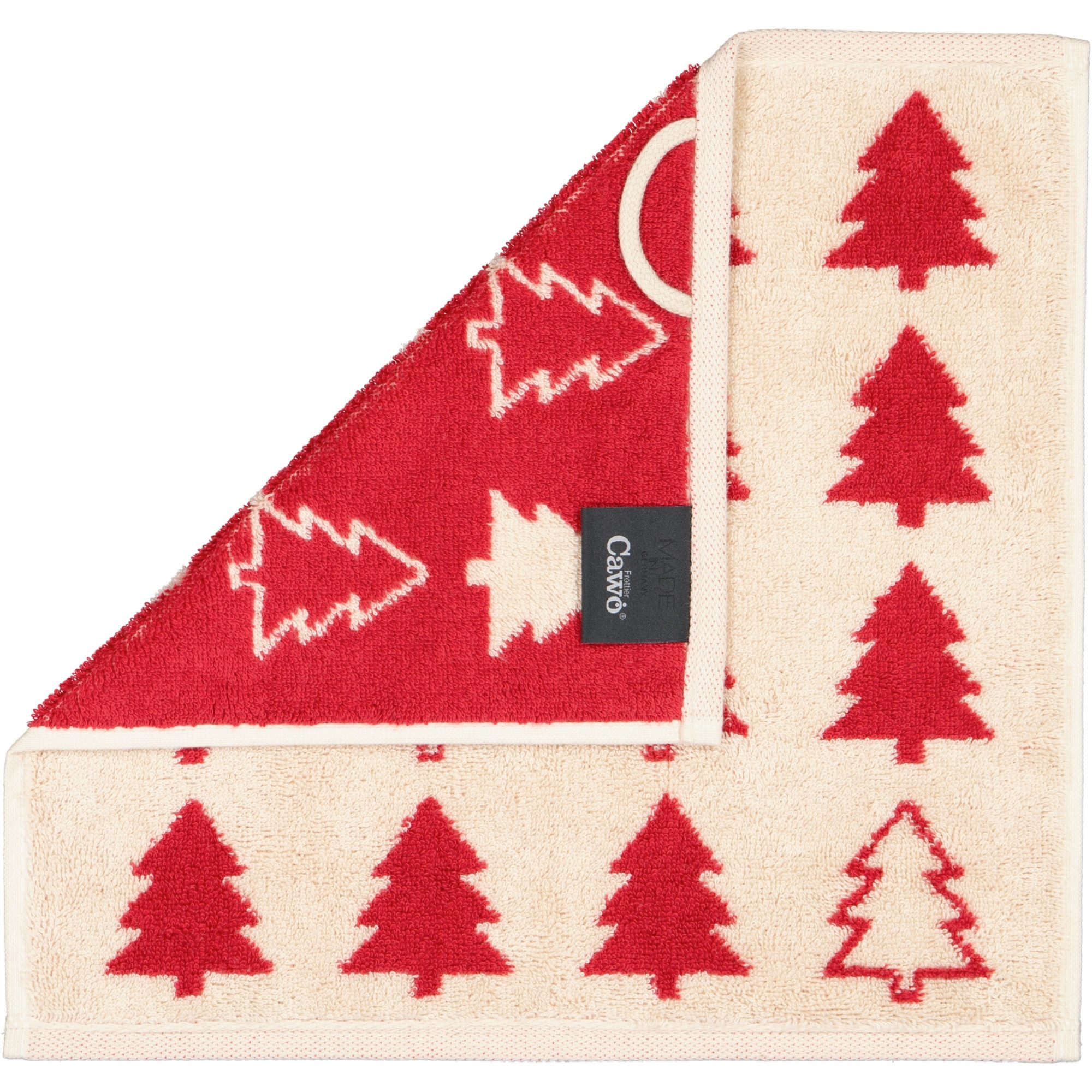 Cawö Handtücher Christmas Edition Tannenbäume 794 Frottier, 100% Baumwolle – Bild 2 von 2