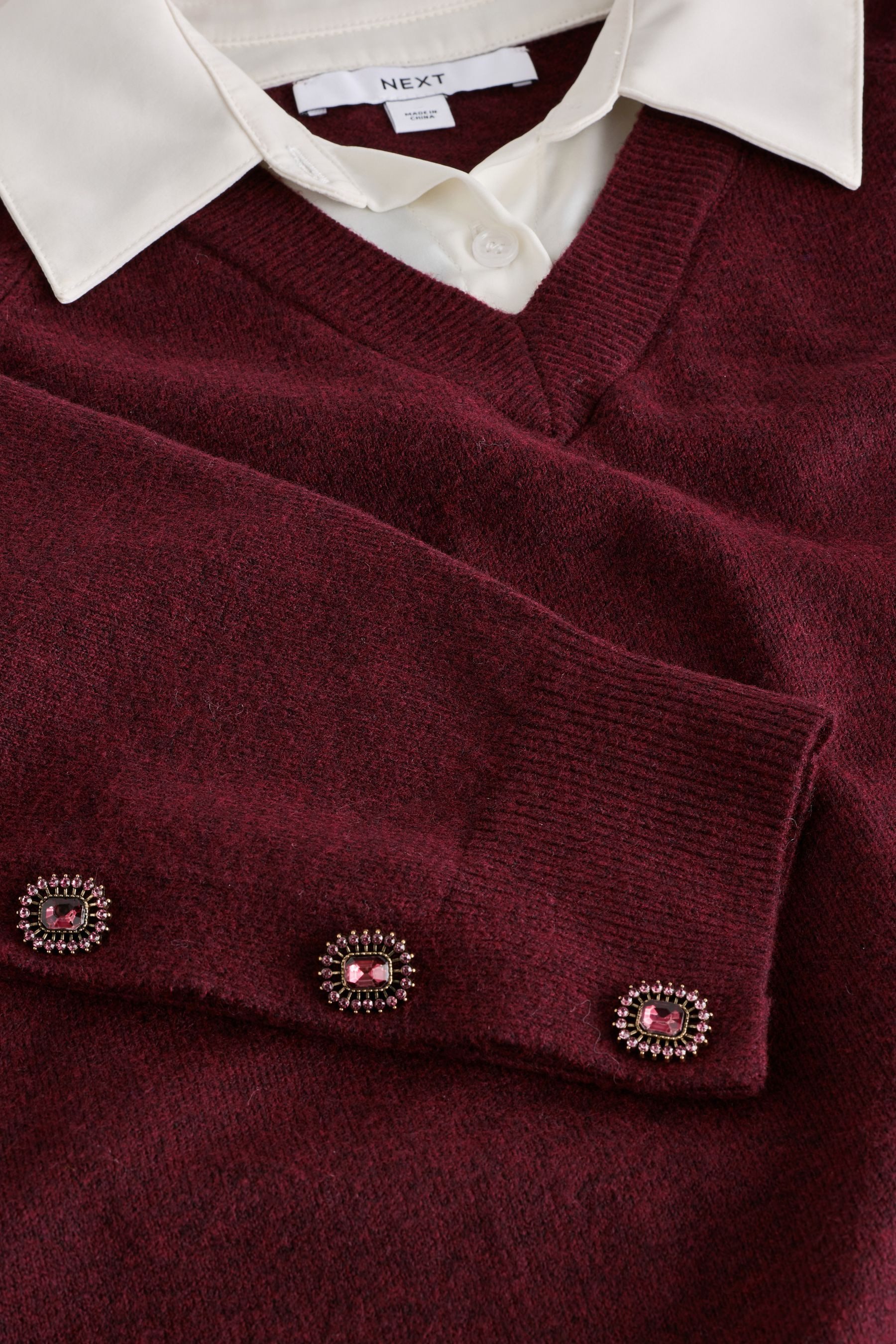 Next Strickpullover Superweiches Langarmshirt im Lagen-Look (1-tlg) – Bild 4 von 5