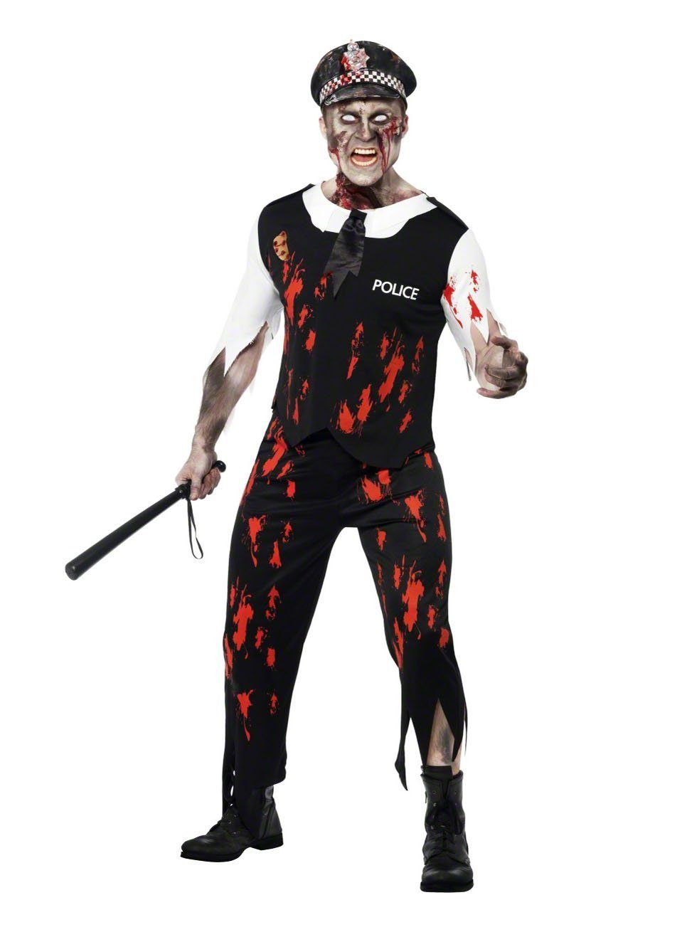 Smiffys Zombie-Kostüm Zombie Polizist