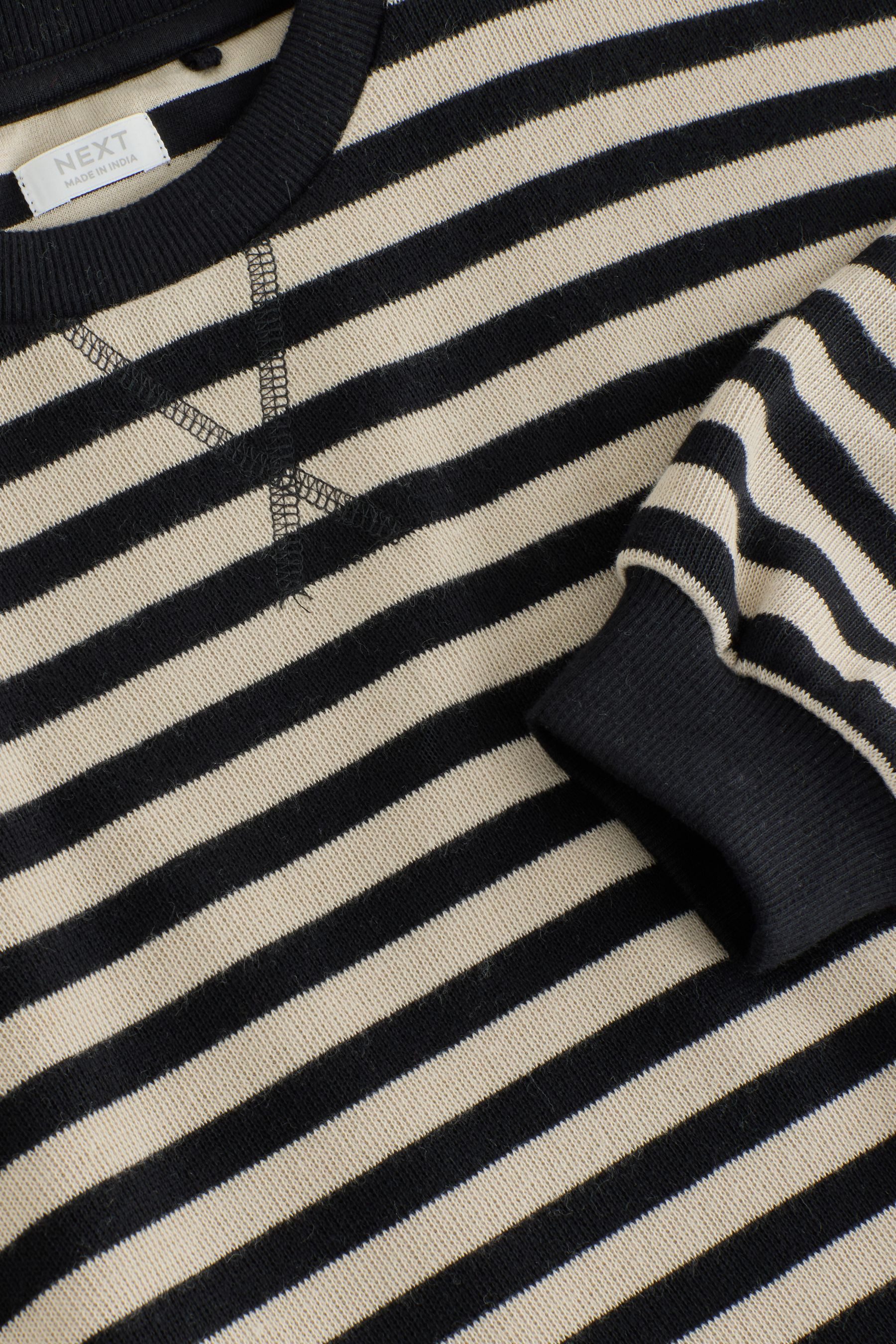 Next Sweater Geripptes, gemütliches Oversized Fit Sweatshirt (1-tlg)