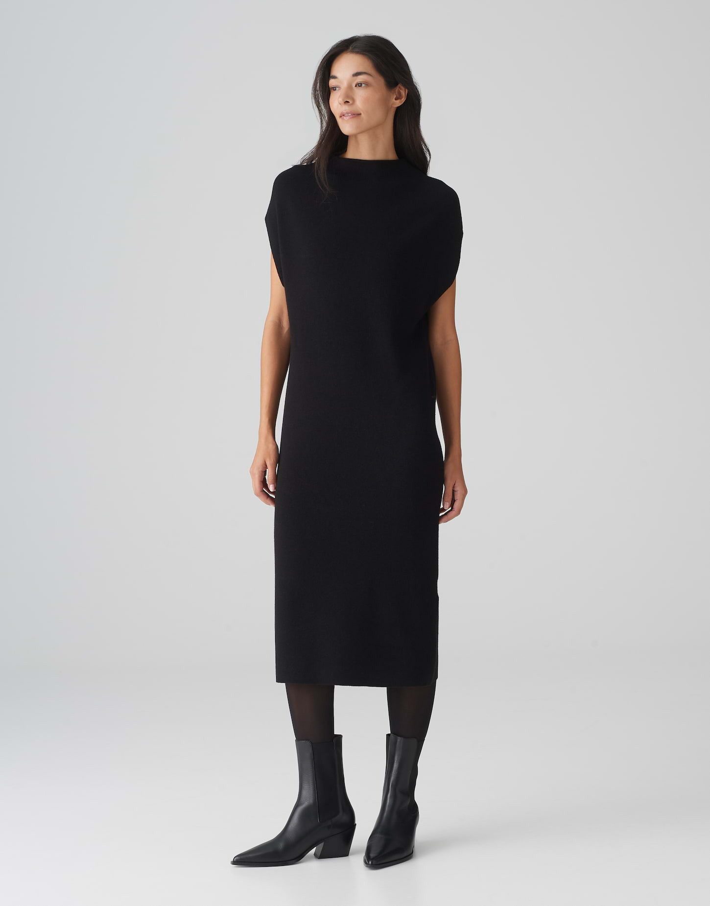 OPUS Strickkleid Strickkleid WANONA Regular mit Wolle
