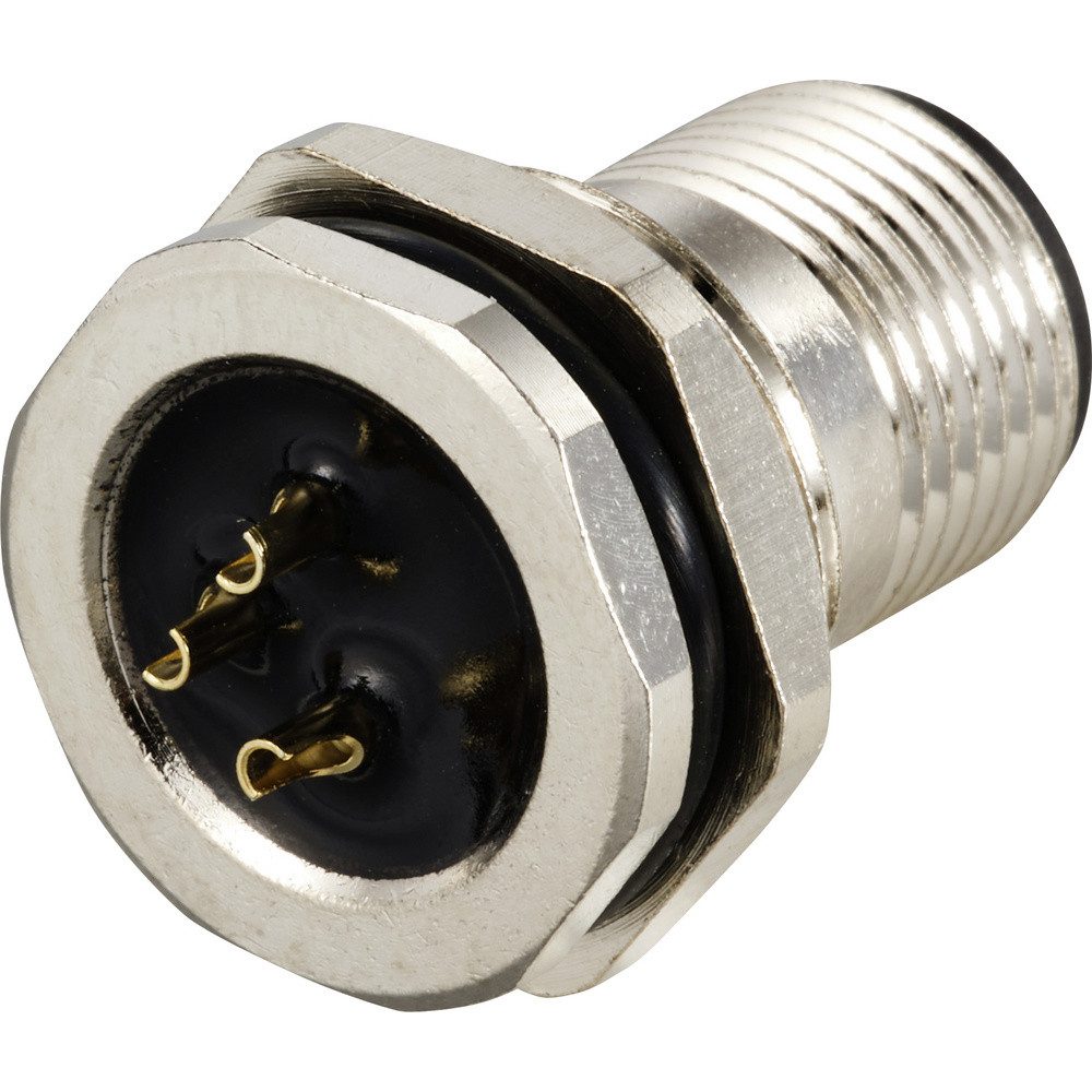 TRU COMPONENTS Steckdose TRU COMPONENTS TC-12833200 Sensor/Aktor Einbaustecker M12 Stecker, Ein, TC-12833200