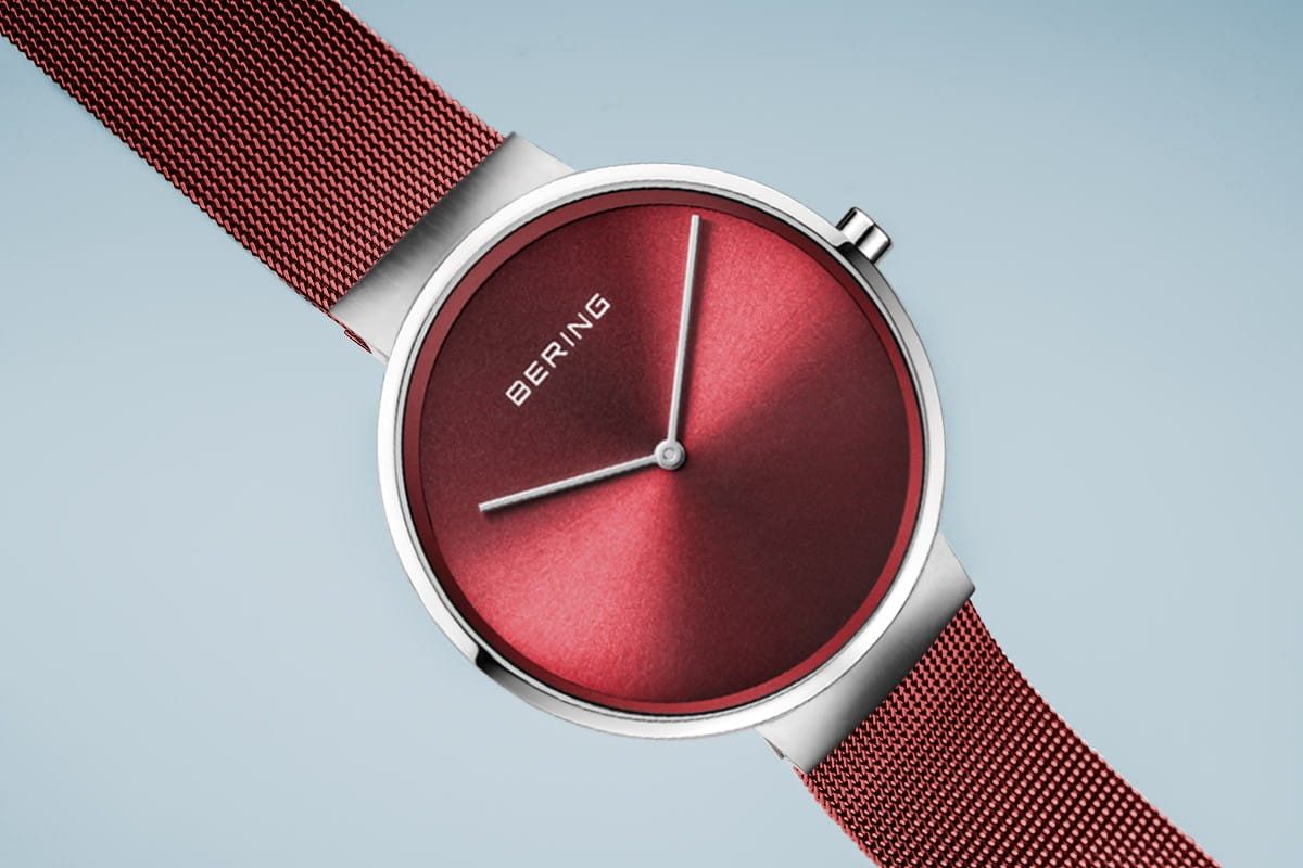 Bering Quarzuhr Armbanduhr für Damen silber poliert/gebürstet - Quarz-Uhrwerk