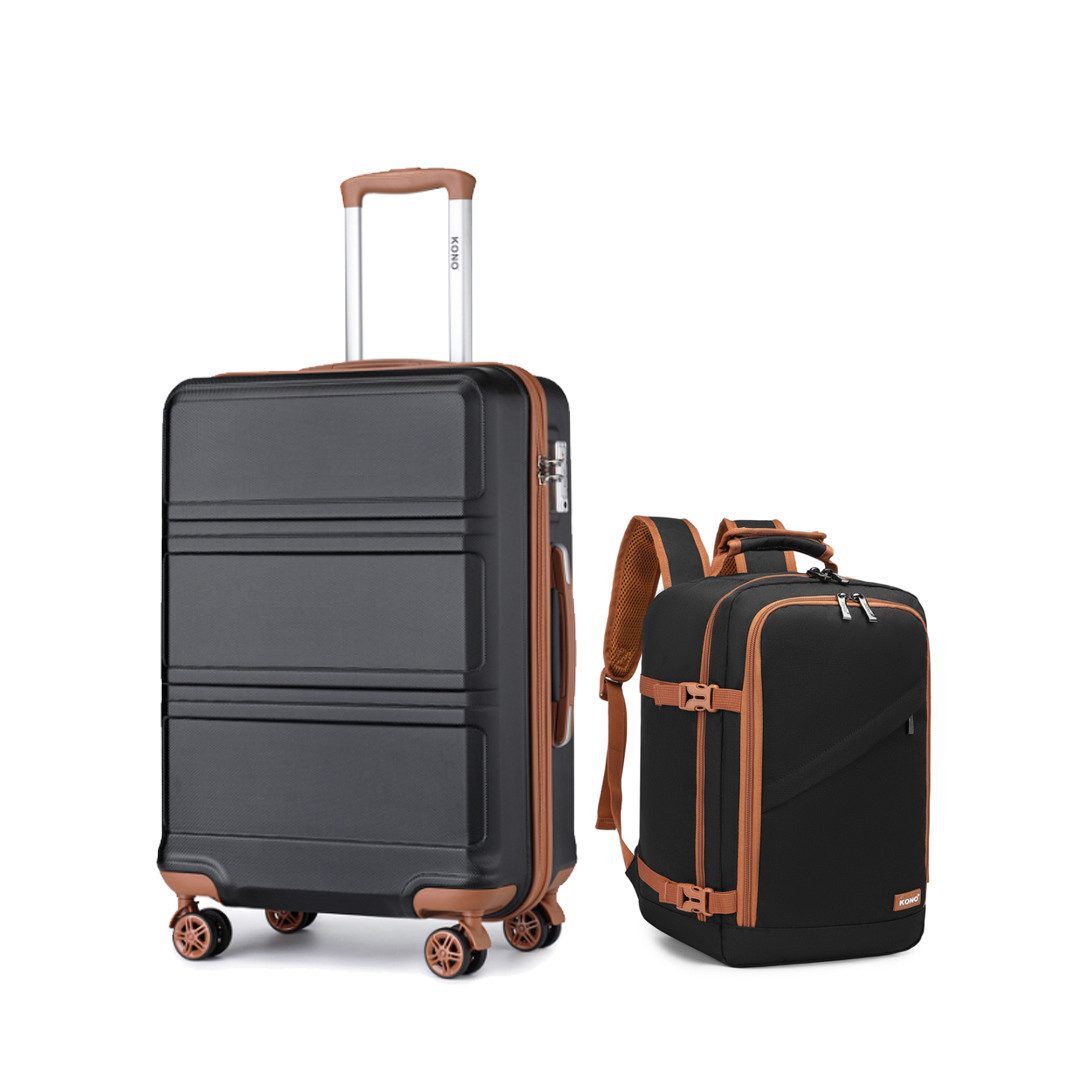 KONO Kofferset 2-teiliges Set, Hartschalen-Koffer (52cm günstig online kaufen