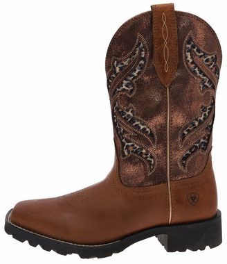 Ariat UNBRIDLED RANCHER VENTTEK Braun Cowboystiefel Damen Westernreitstiefel