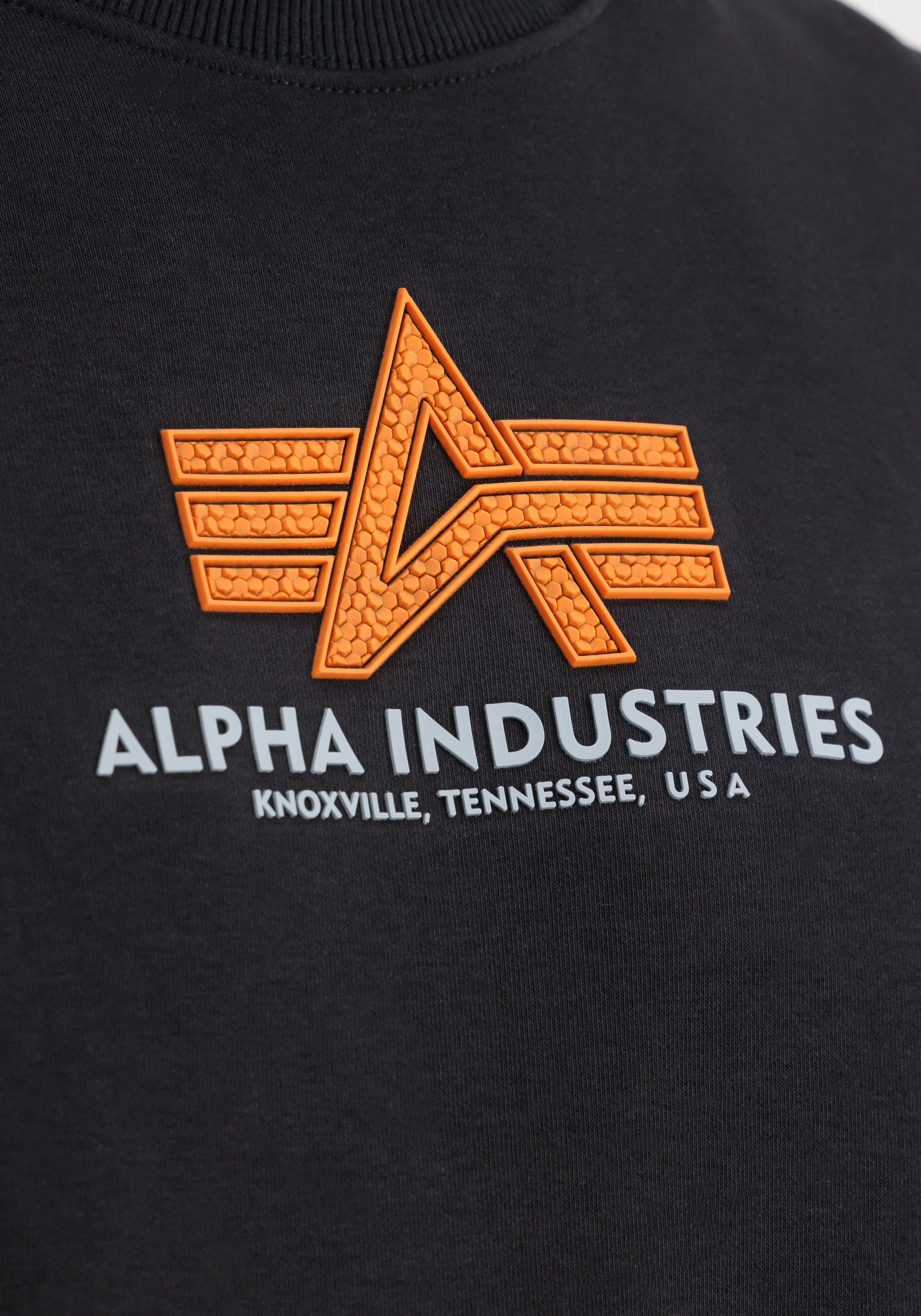 Sweater Sweatshirts Alpha - Alpha Industries Men Basic black Industries Sweater Rubber