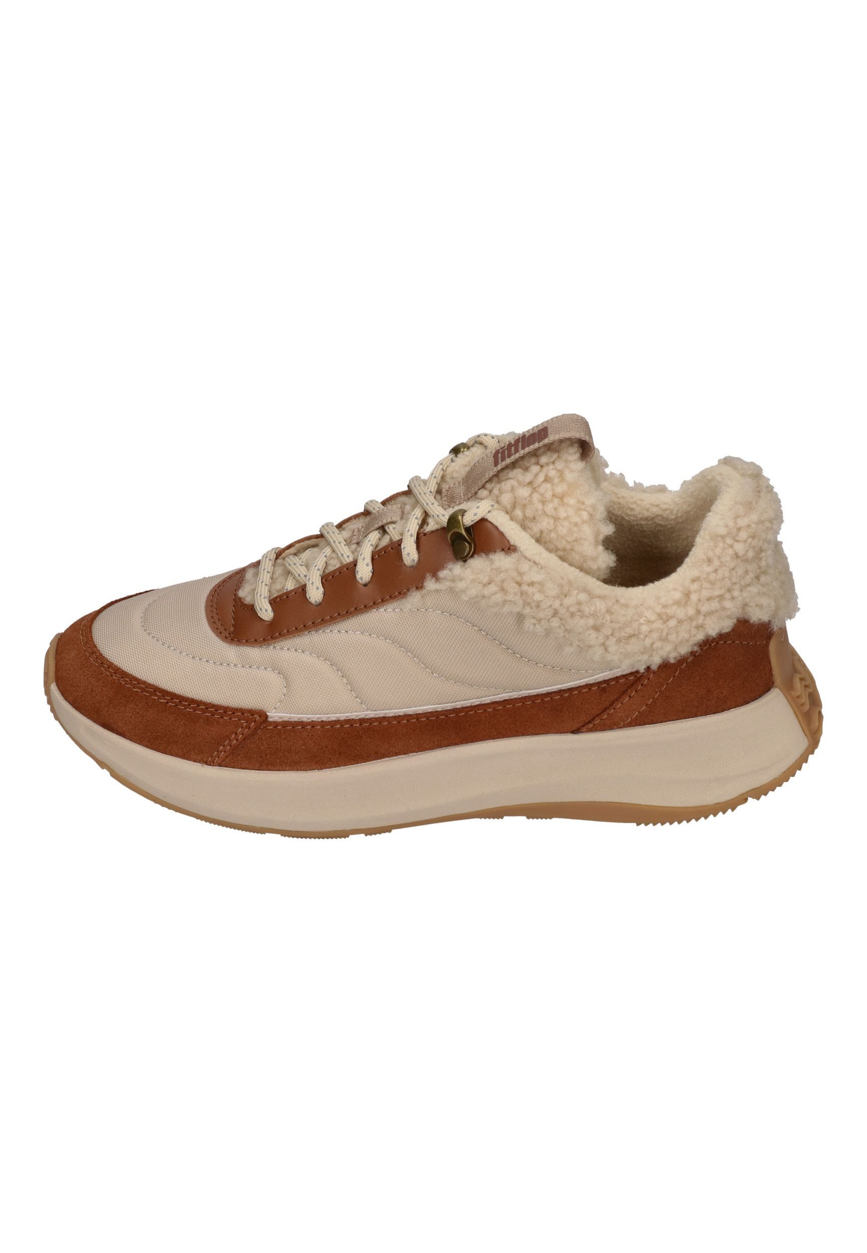Fitflop F-MODE FLOW SHEARLING MIX Sneaker deep tan camel günstig online kaufen