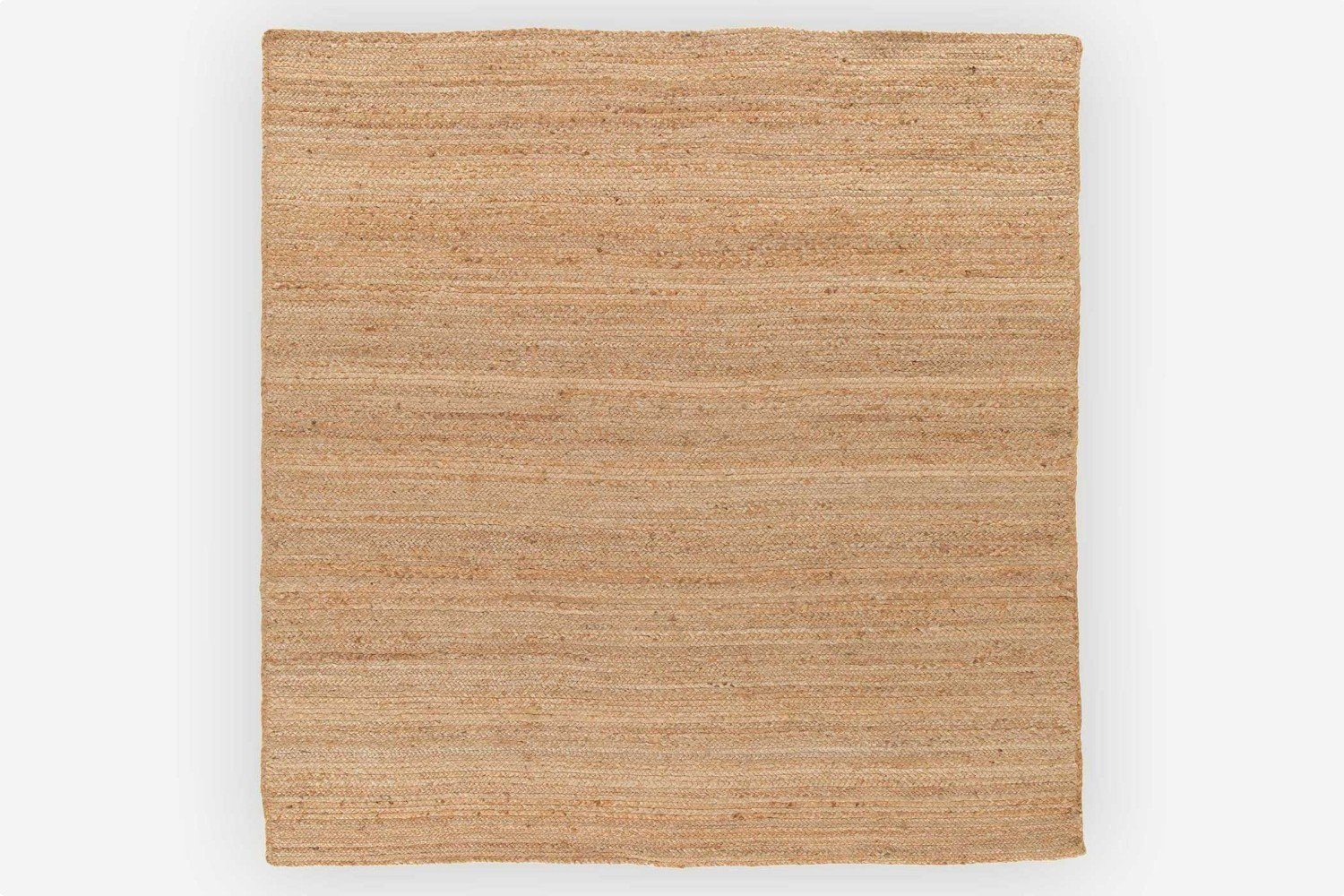 Teppich MY-RUG Teppich Nitin, aus 100% Jute 200 x 200 cm, Wohnando, Quadratisch, Höhe: 10 mm, handgewebt, Natürliches Material, Boho-Stil, wendbar
