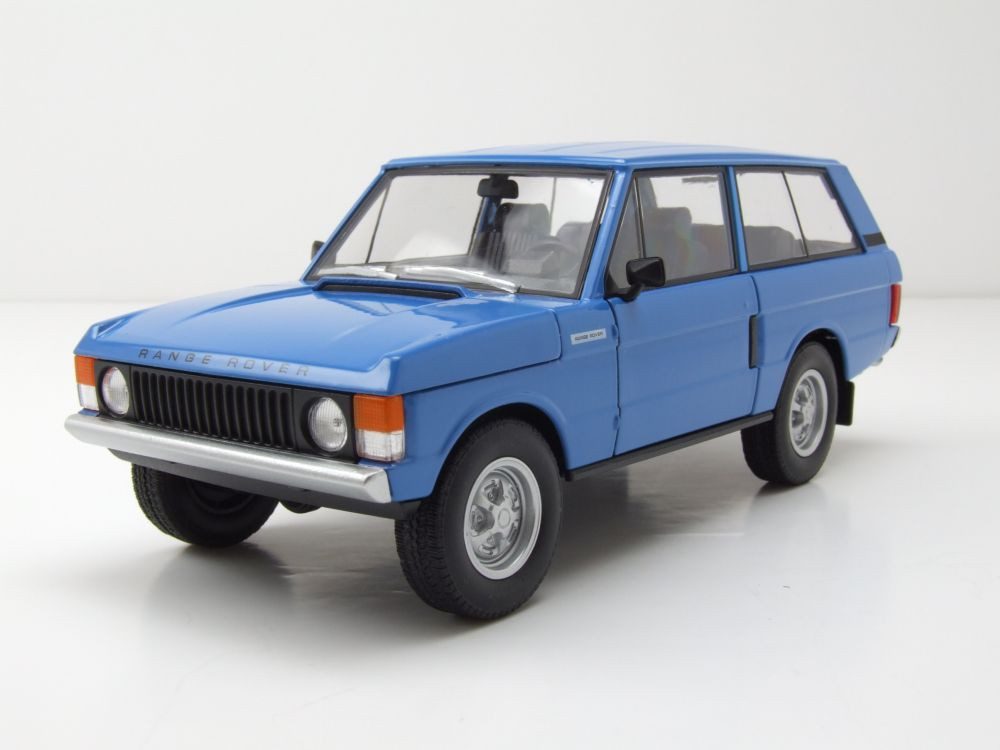 Welly Modellauto Land Rover Range Rover 1970 hellblau, Maßstab 1:24