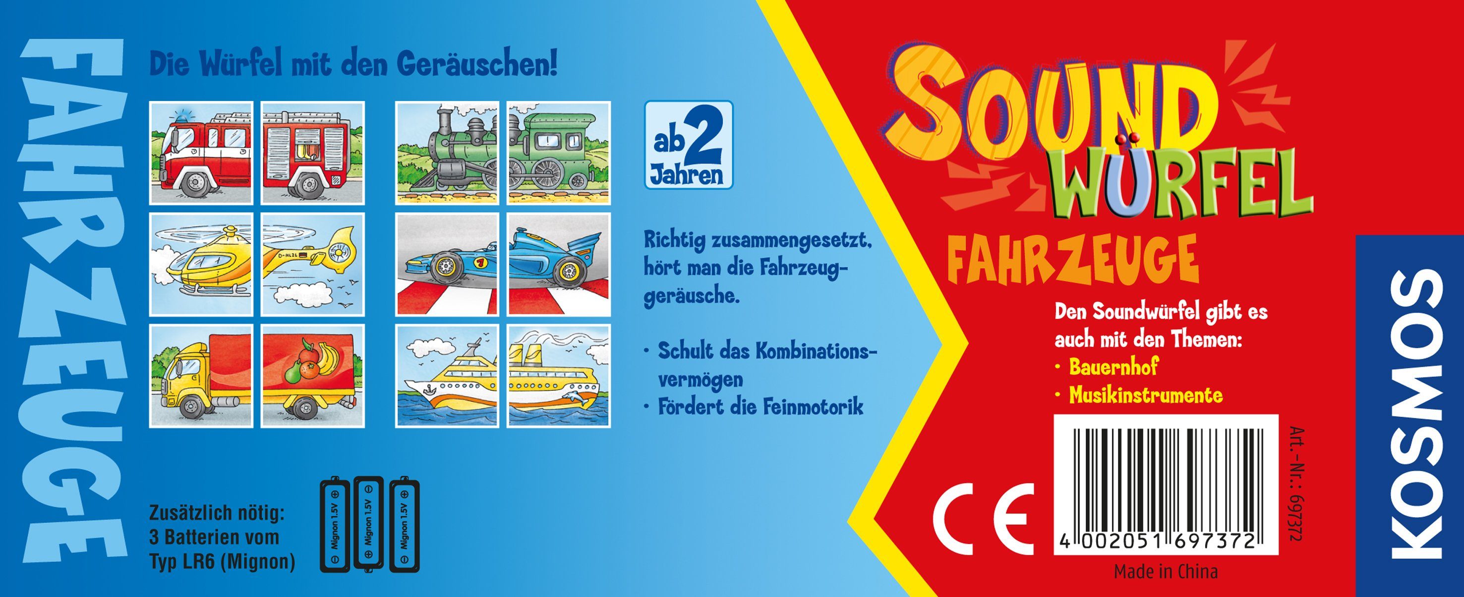 Kosmos Greifspielzeug Soundwürfel Fahrzeuge günstig online kaufen