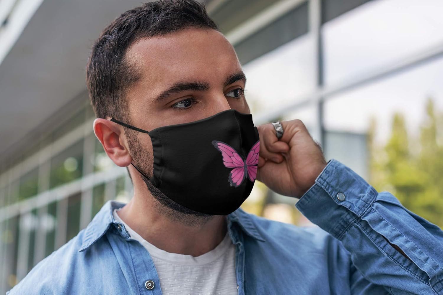 Dilara Mund-Nasen-Masken Baumwollmasken mit Sprüchen & Motiven - Gesicht Stoffmasken Aufdruck, aus Baumwolle - Waschbar, Atmungsaktiv & Wiederverwendbar