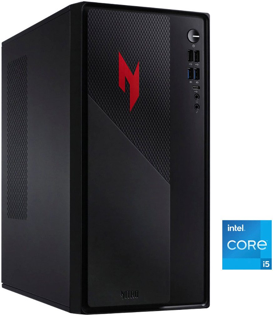 Acer Nitro 20 (N20-100) Gaming-PC (Intel Core i5 13420H, GeForce RTX 5060, 16 GB RAM, 512 GB SSD, Luftkuhlung)