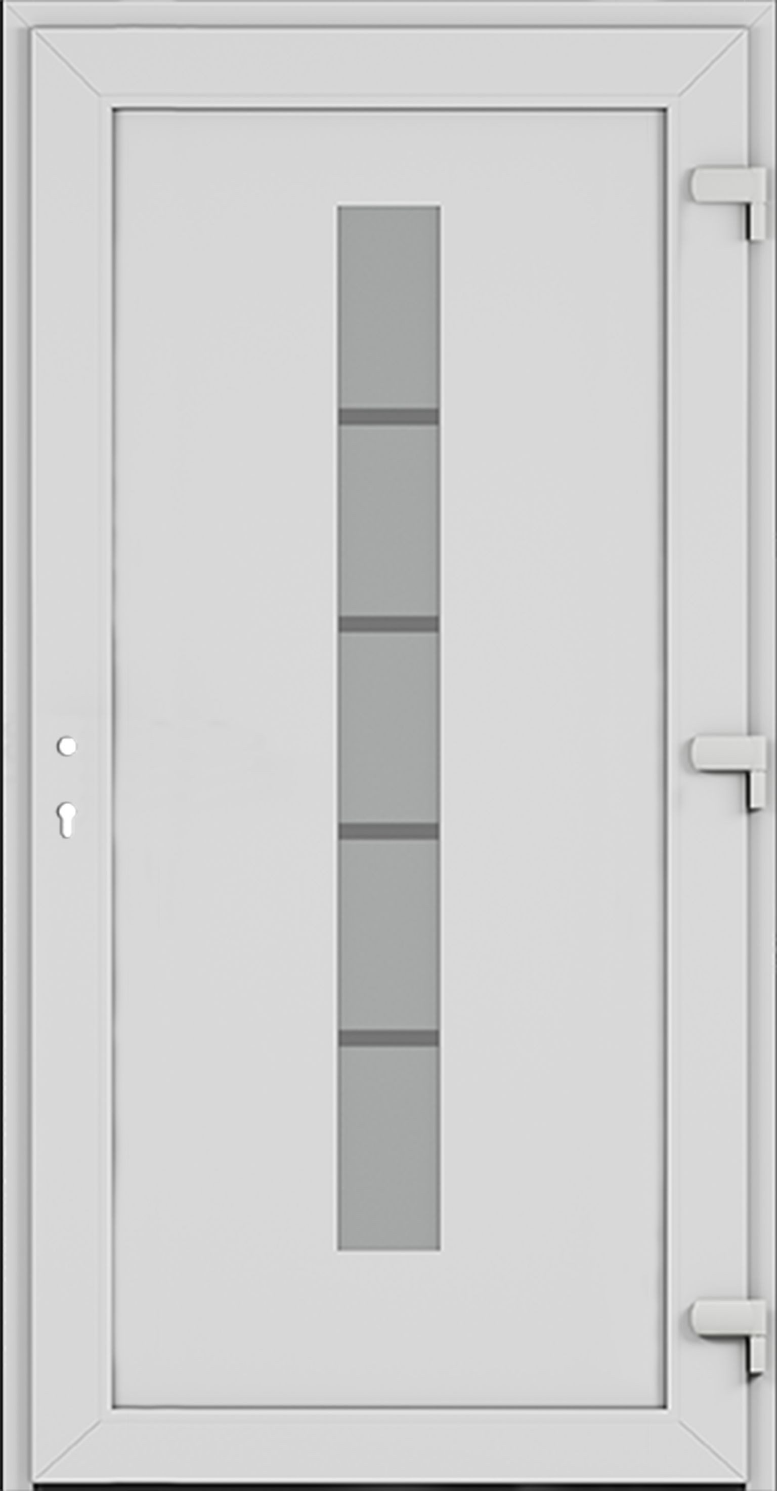 HORI Haustür HORI Haustür Safety Chain, Aluminium Kunststoff,Eingangstür (Schalldämmung, Robust, Einfache Montage, Wärmeschutz, Sonnenschutz), 1000 x 2100 mm, a – Bild 5 von 5