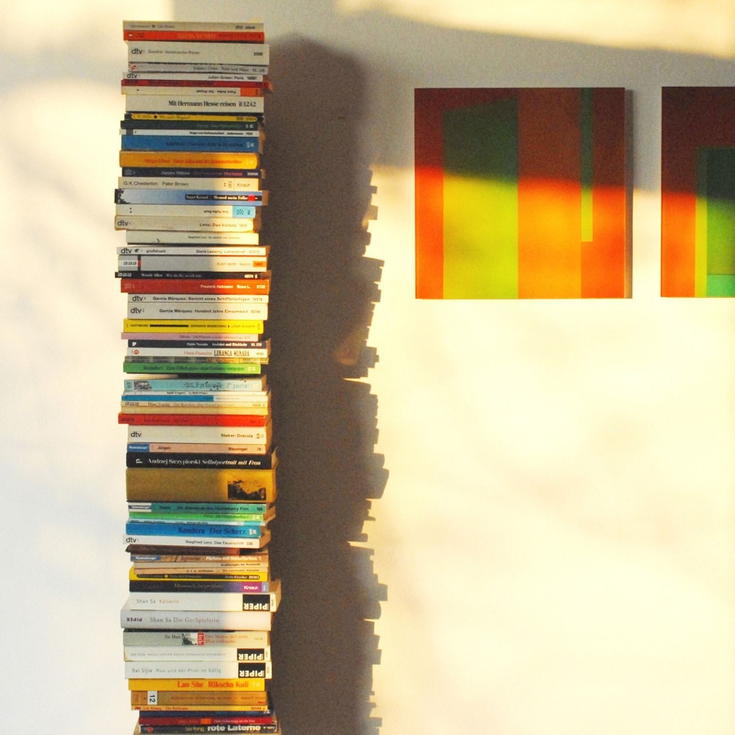 Haseform Wandregal Bücherturm 170 cm (für 1,80 m Bücher) weiss Bücherregal günstig online kaufen