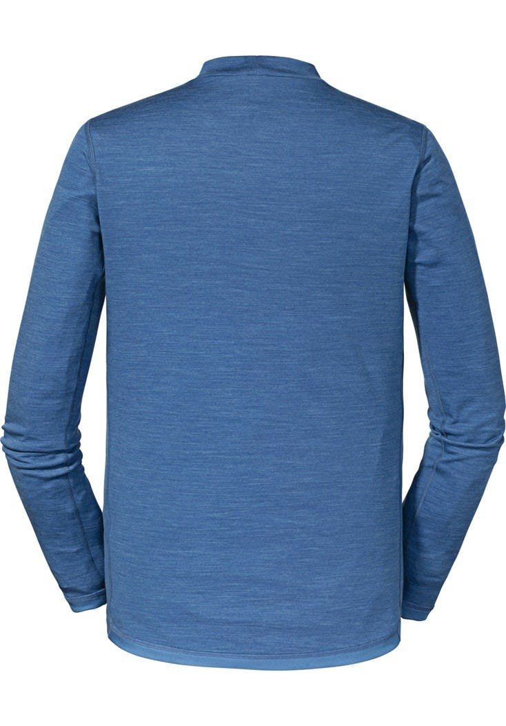 Merino Mazarine Herren Schöffel Langarmshirt Blue Langarm-Shirt M Turtle Neck Schöffel