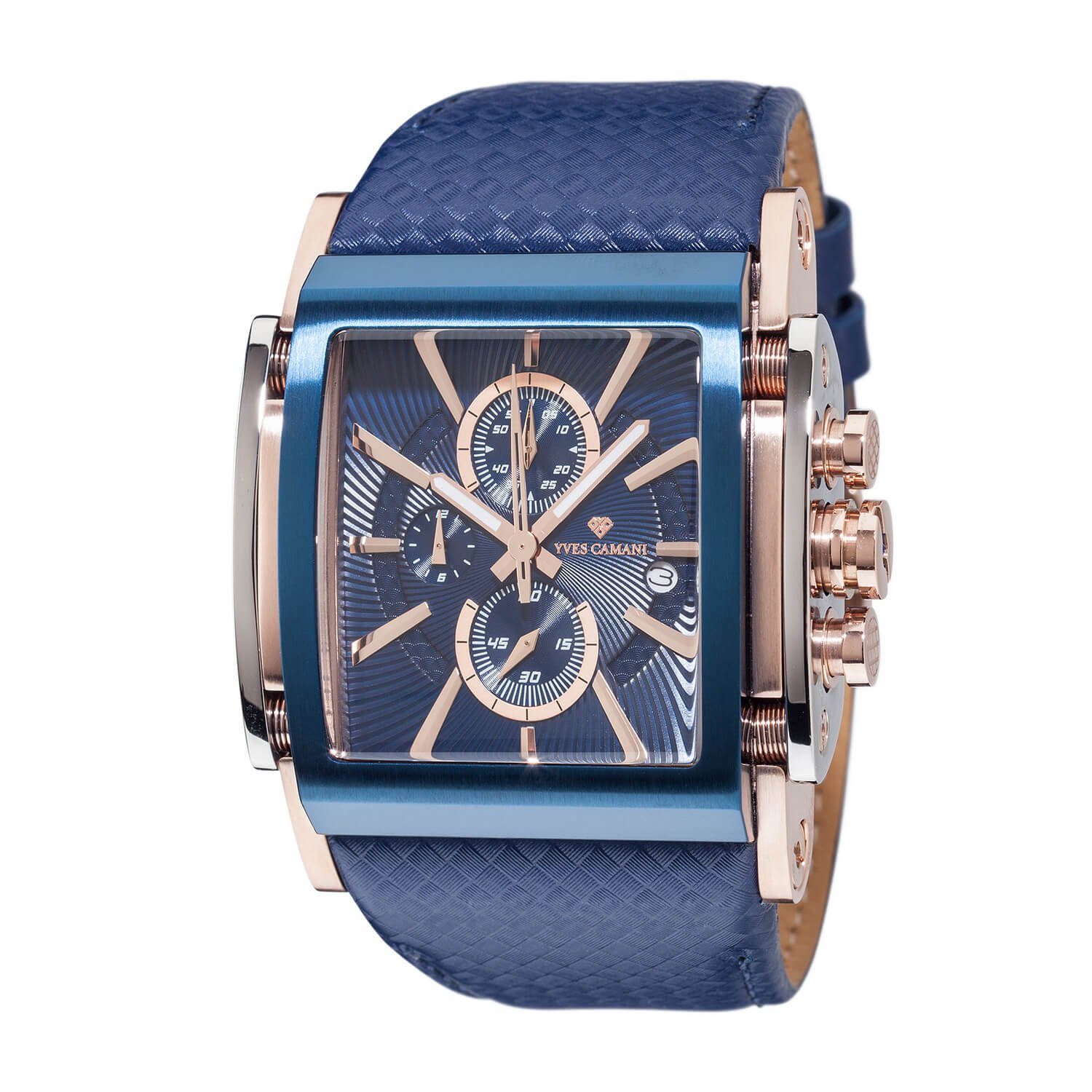 Yves Camani Quarzuhr ESCAUT, Datumsanzeige, separater Sekunde, kratzfestes günstig online kaufen