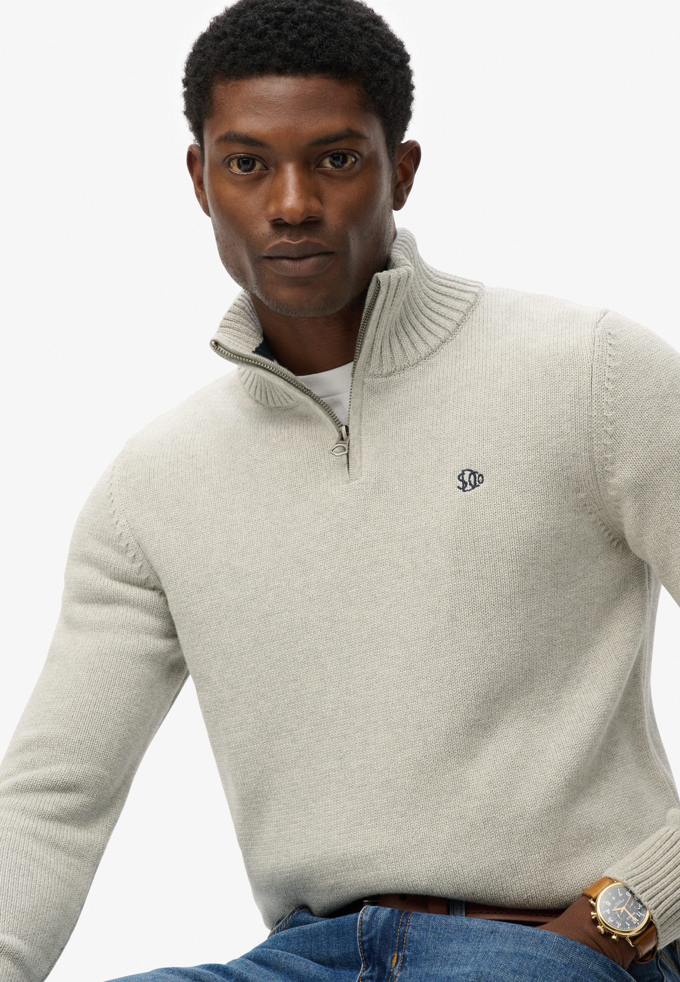 Superdry Strickpullover COTTON KNIT HENLEY günstig online kaufen