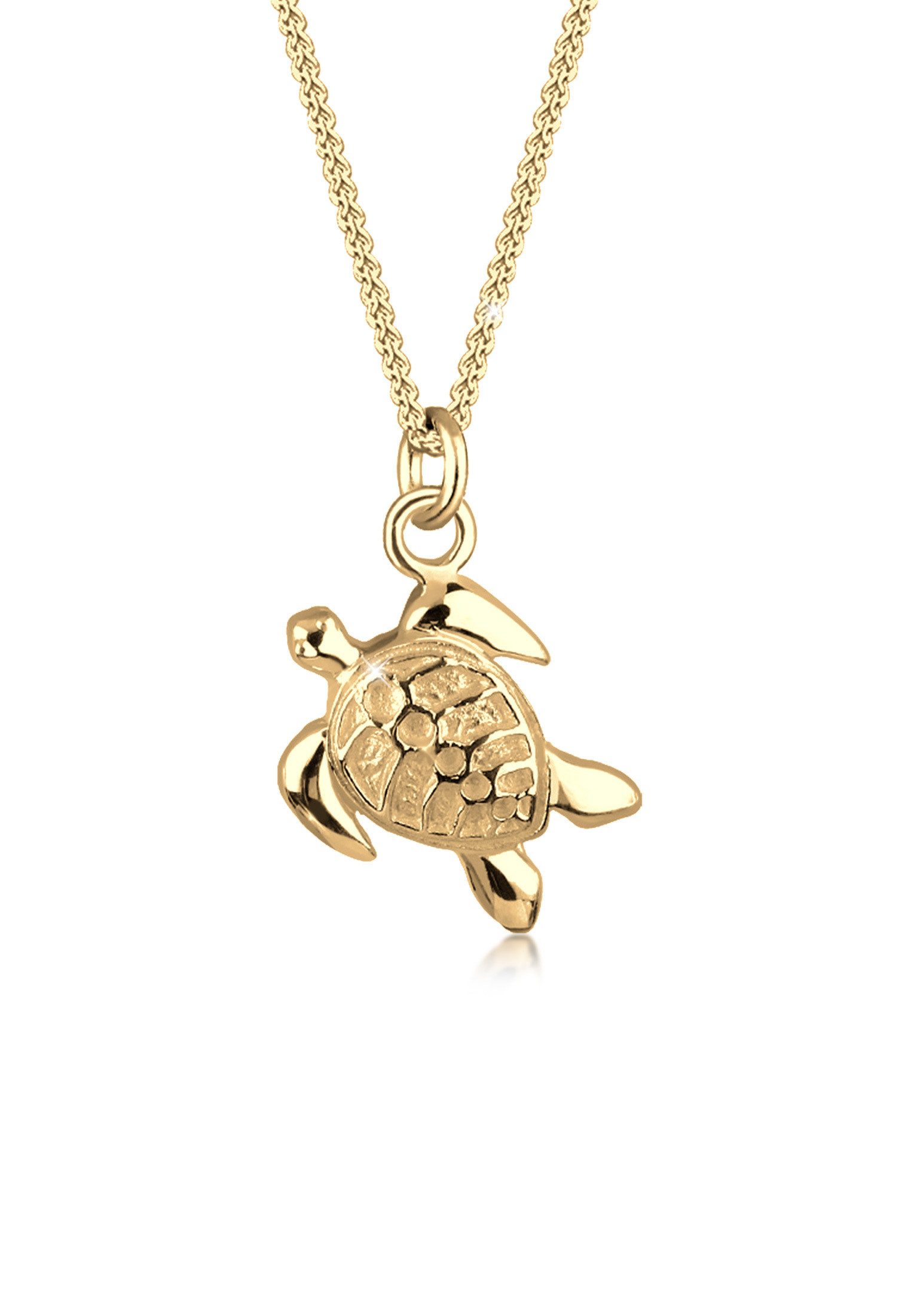 Kette mit Anhänger Süßer Anhänger Schildkröte Schmuck Geschenk 925 Silber
