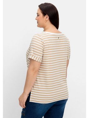Sheego T-Shirt Große Größen mit verlängerter Rückenpartie