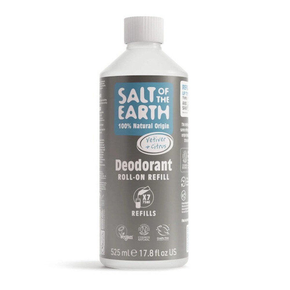 Salt of the earth Deo-Roller Vetiver & Citrus (Deo Roll-on Refills) 525 ml