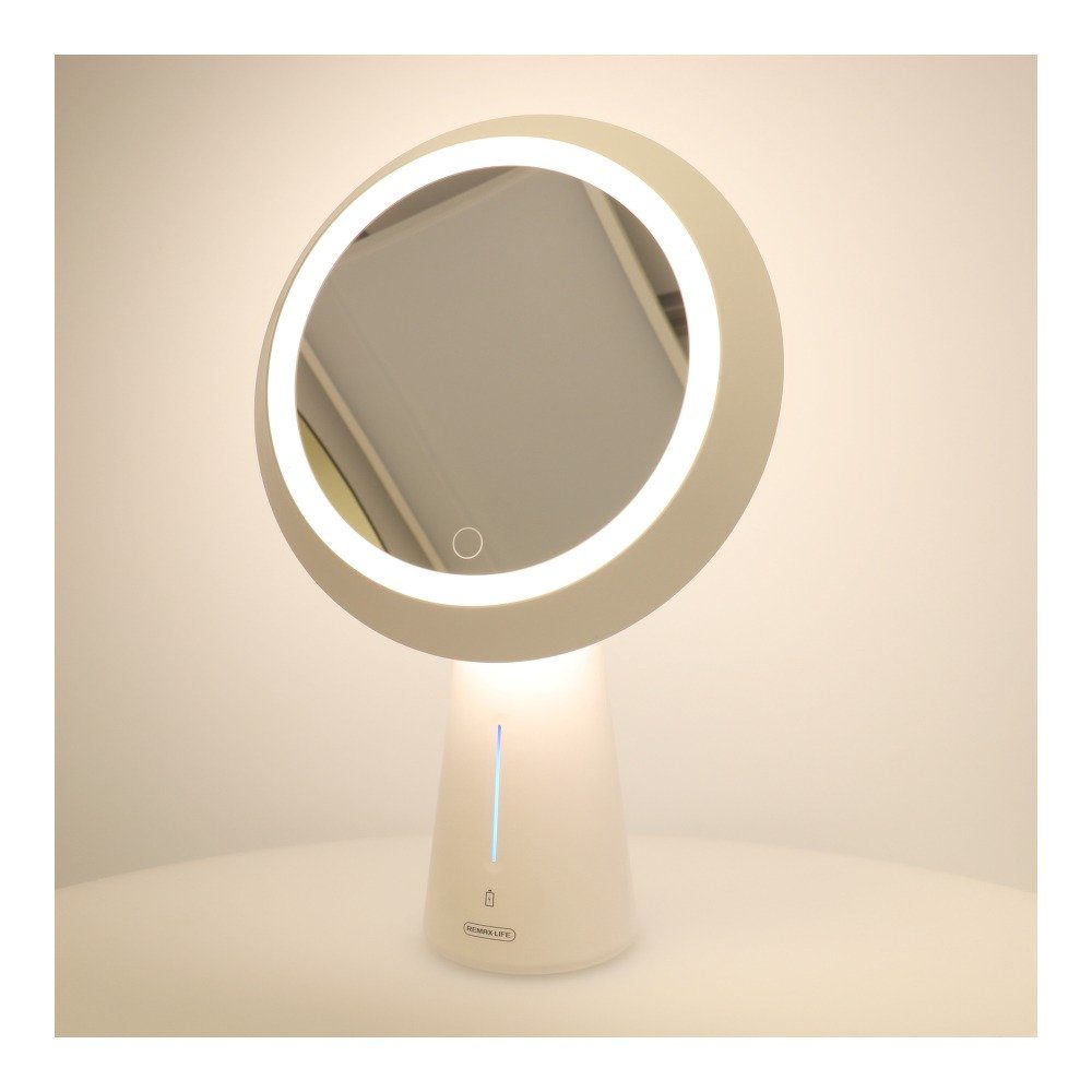 cofi1453 Kosmetikspiegel Multifunktionale LED Nachtlicht/Fülllicht/Multi-Touch Spiegel Make-up Kosmetischer Spiegel mit Spiegel Rasierspiegel, LED Beleuchtung Schminkspiegel weiß Kosmetik