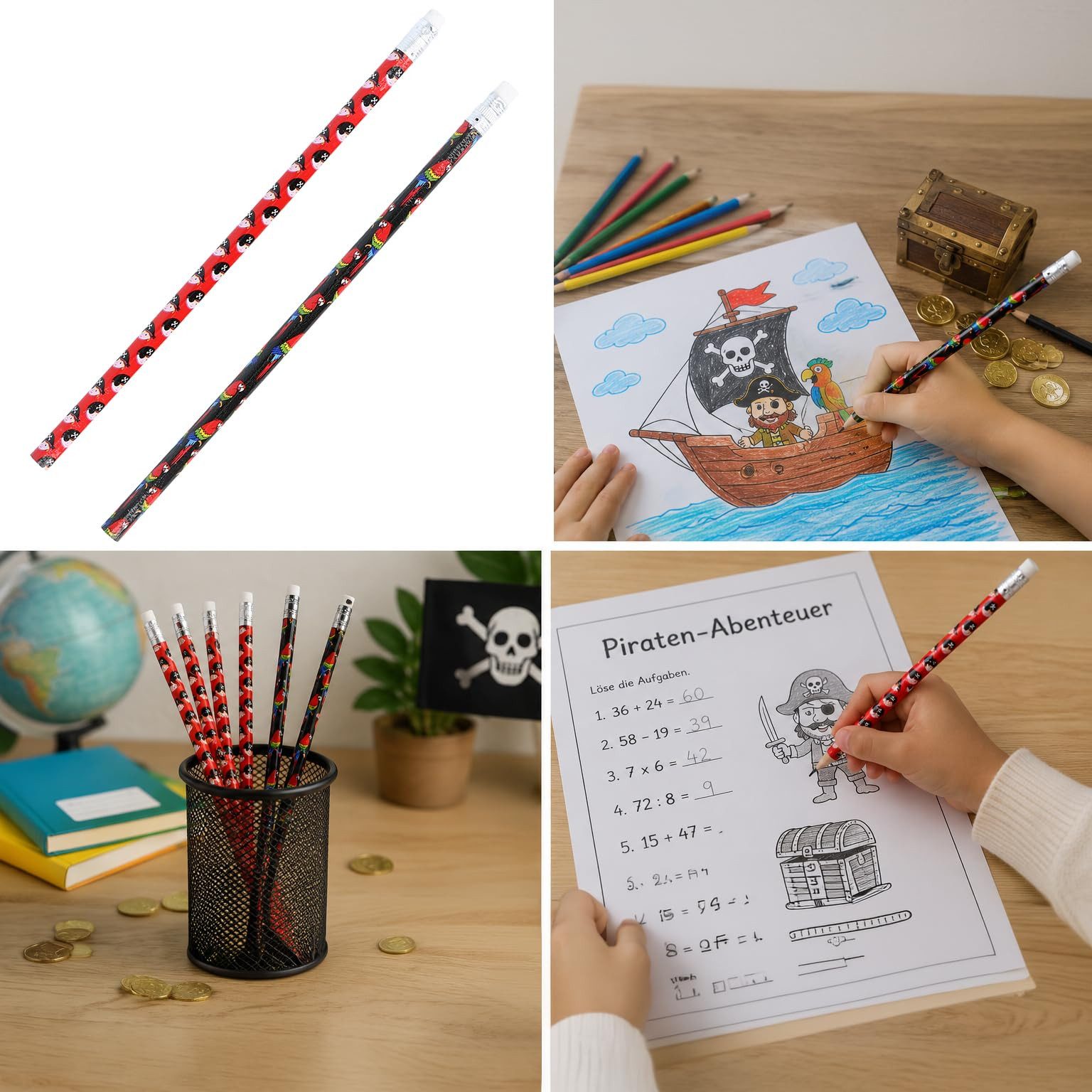 com-four Bleistift, (12-tlg), Schreibstifte für Büro, Schule und Zeichnen