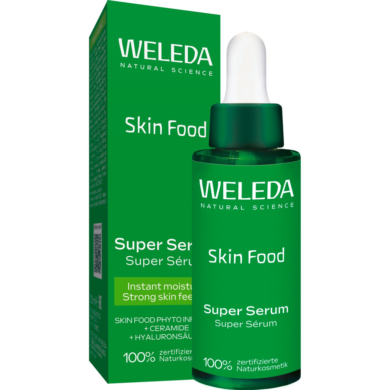 WELEDA Gesichtsserum Skin Food Super Serum, stärkt die Haut, verleiht ihr natürlichen Glow und neue Strahlkraft