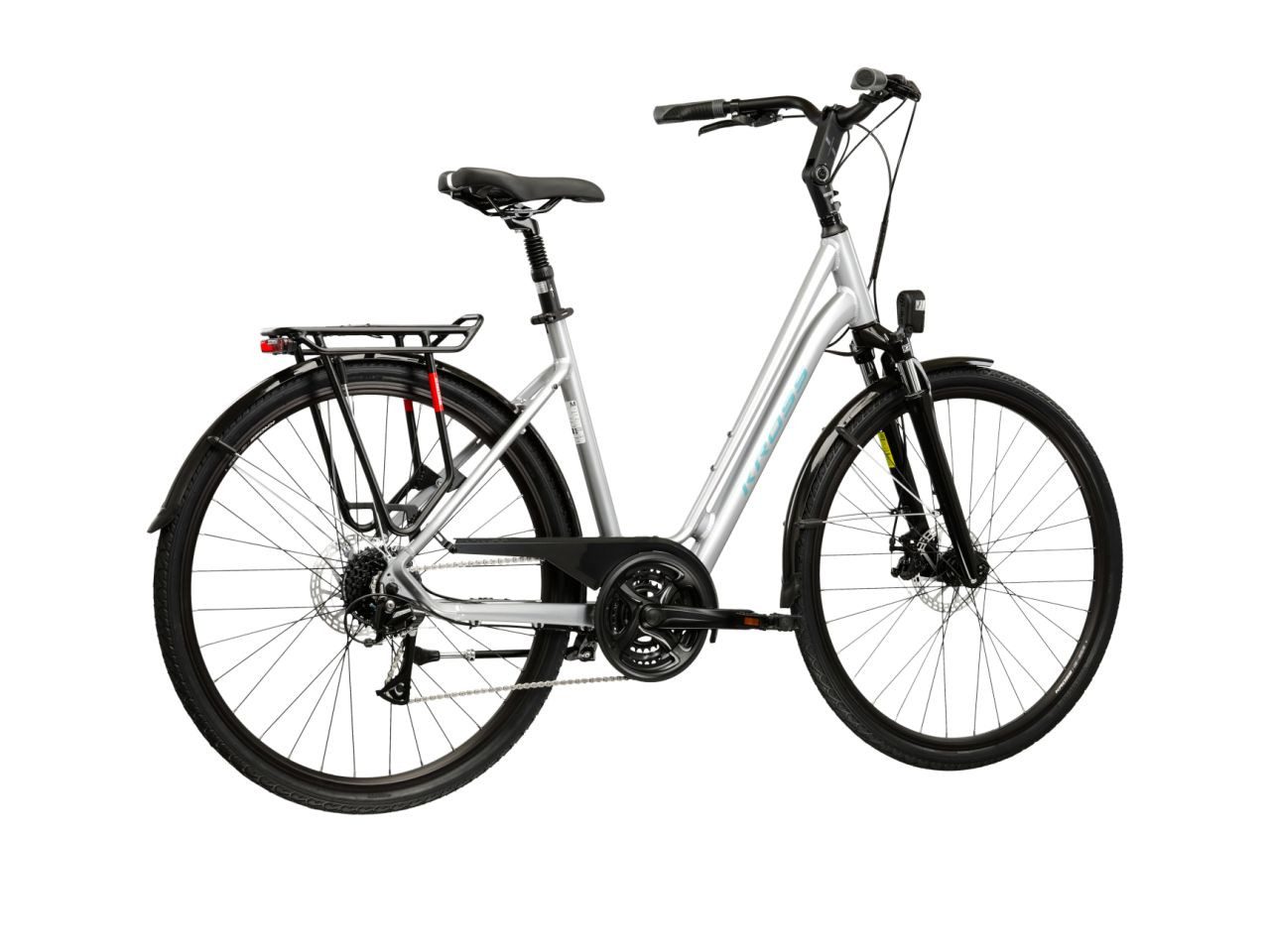 Kross Cityrad Sentio 3.0 Silber 24 Gänge, 24 Gang Shimano ACERA M3020 Schaltwerk, Kettenschaltung