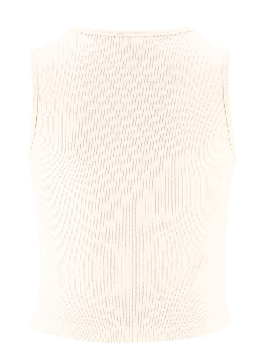happy girls Ripptanktop Ripptop Stickerei Blumen (1-tlg) edles geripptes Material