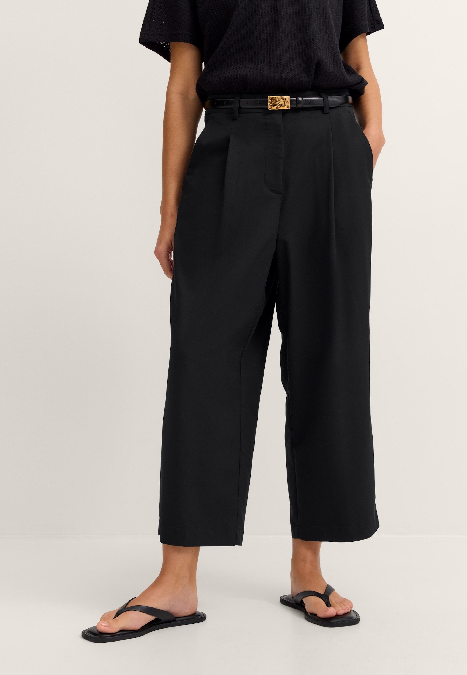 bugatti Stoffhose Modern Fit mit Bundfalte