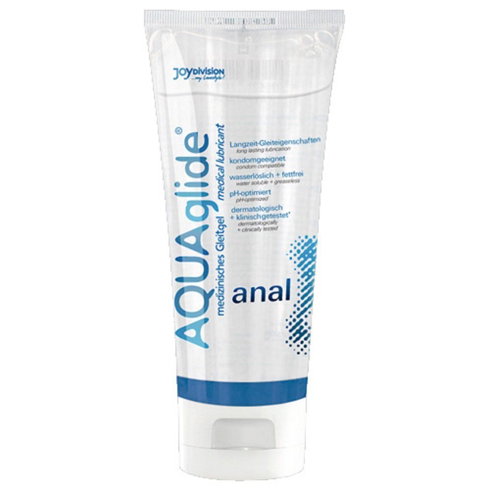 JOYDIVISION Analgleitgel Original AQUAglide anal, Tube mit 100ml, 1-tlg., pH-optimiertes Gleitgel für Analverkehr