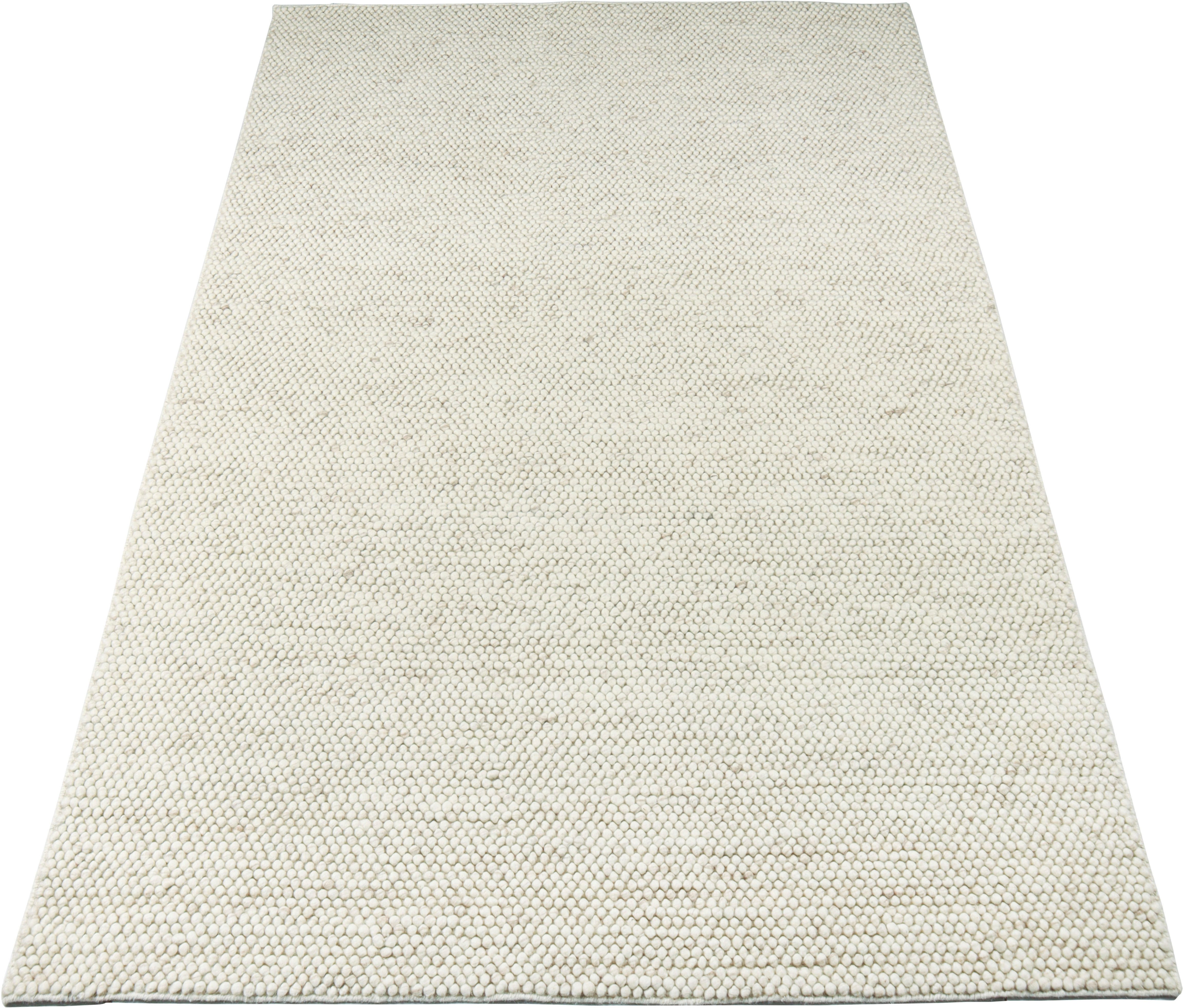 my home Wollteppich Wolly, Wolle, rechteckig, Höhe: 14 mm, handgewebt, Handweb Teppiche, Wohnzimmer, Schlafzimmer, Esszimmer. Reduzierter Preis € 32,88. Unverbindliche Preisempfehlung € 75,99