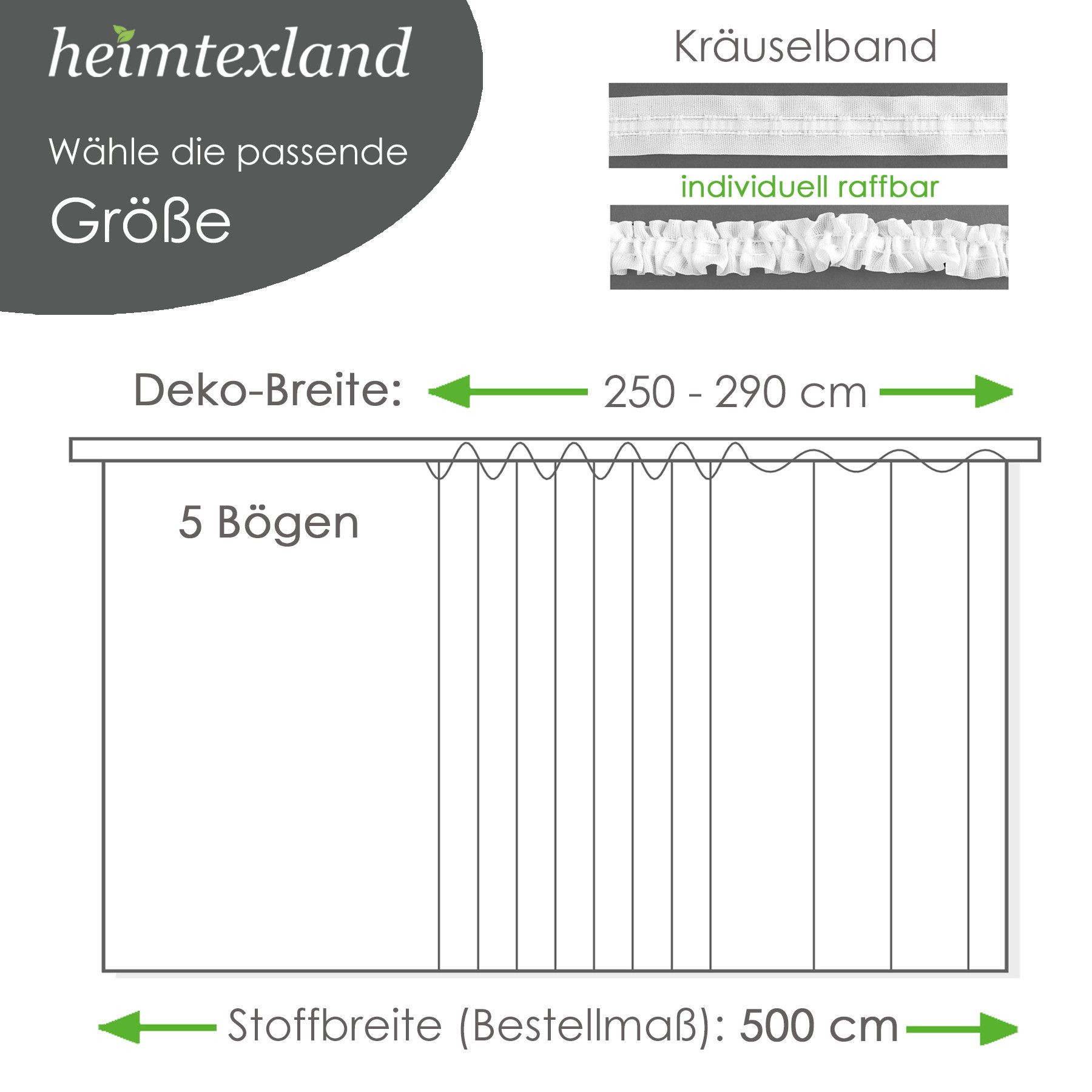 heimtexland Gardine Bogenstore Vorhang Fensterdeko Hochraff-Store weiß (1 St), Kräuselband, halbtransparent, Jacquard, Universalschienenband I halbstransparent I gebogte Bordüre