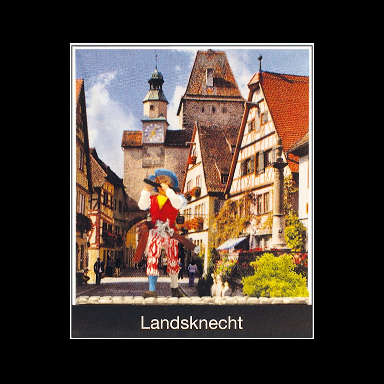 Preiser Sammelfigur Landsknecht mit Querflöte PRE99507, Made in Europe