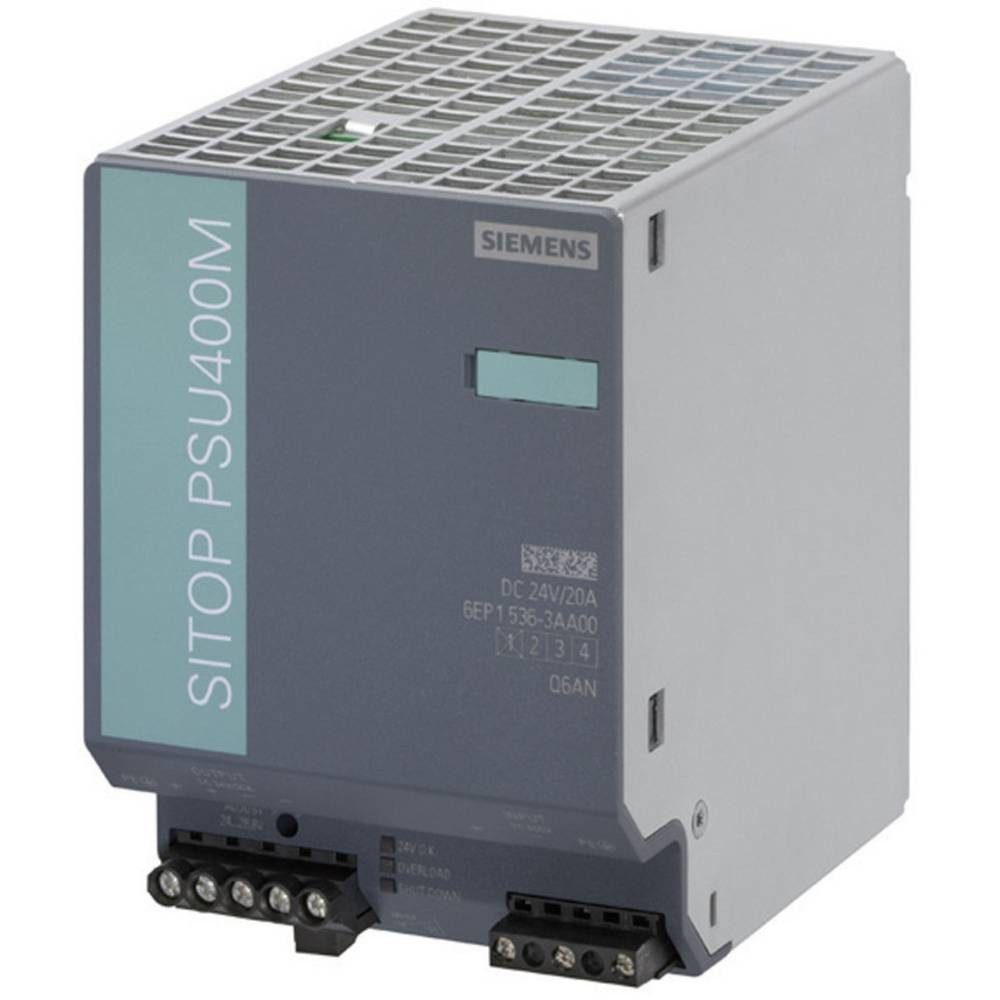 SIEMENS SITOP modular PSU400 M Stromversorgung 24 V/20 A 6EP15363AA00 Hutschienen-Netzteil