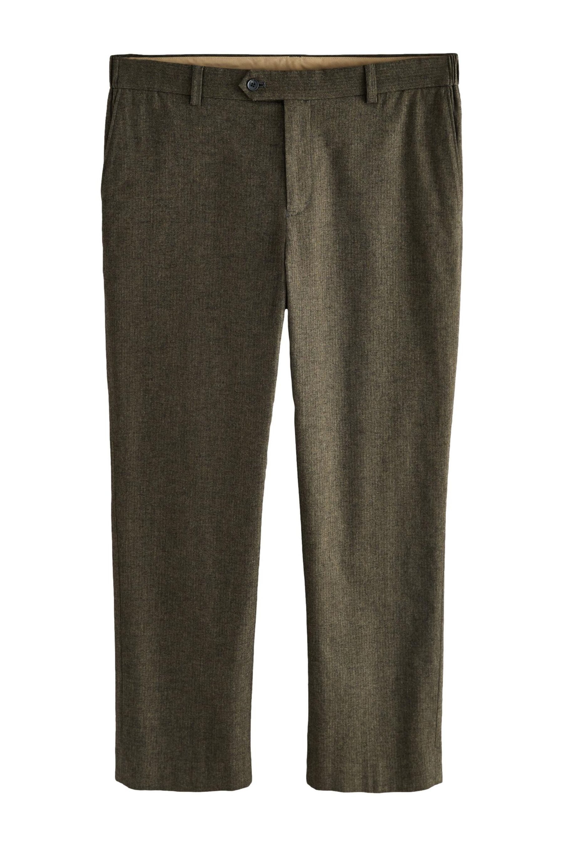 Stoffhose Strukturierte, angeraute Regular Fit Hose