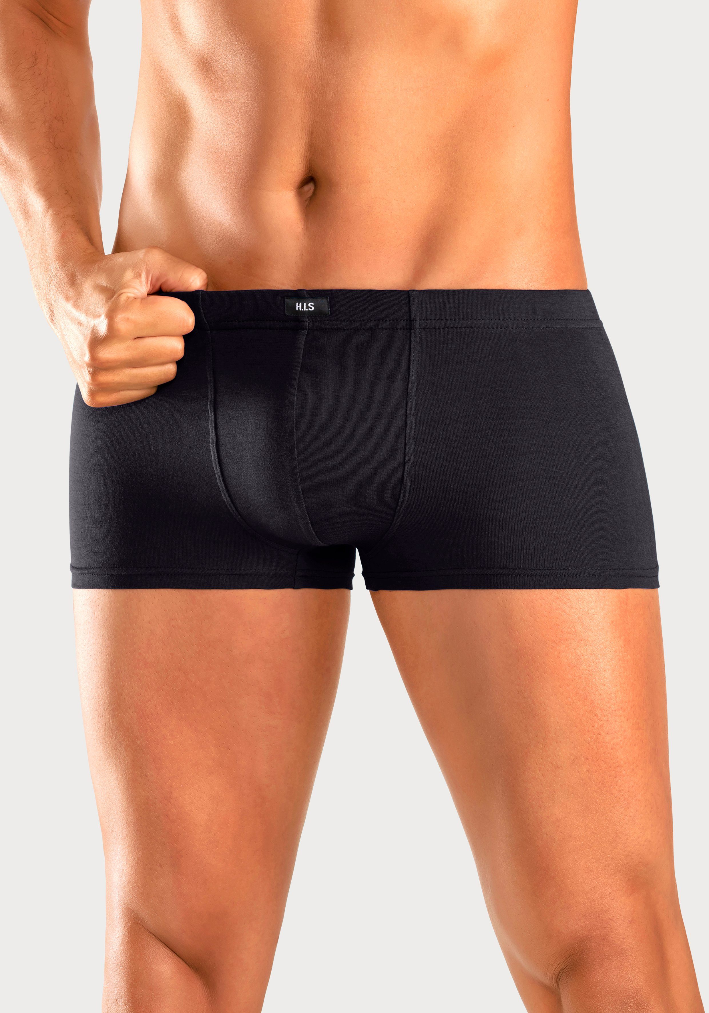 H.I.S Hipster (Packung, 5-St) knapp sitzende Boxershorts aus Baumwollstretch