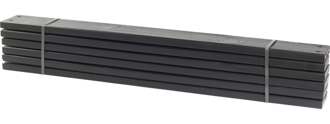 PLUS Hochbeet Plus Planken PIPE 120 cm - 6 Stck. schwarz