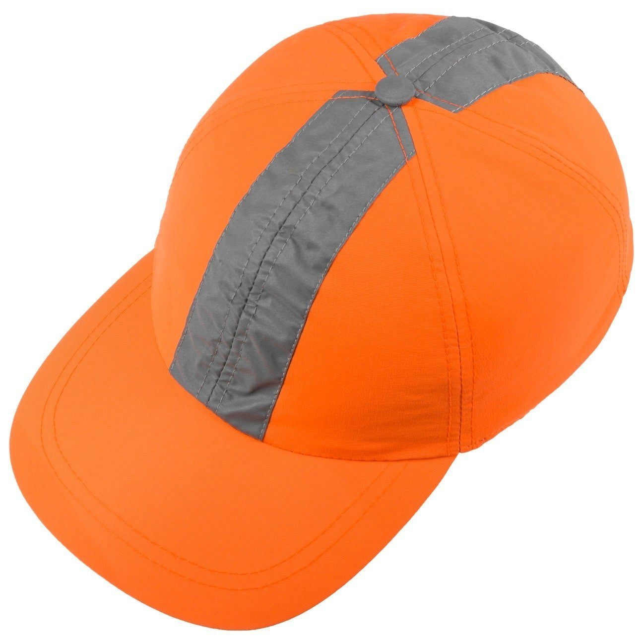 Baseball geschlossen Cap Hinten Basecap (1-St) Lipodo neonorange