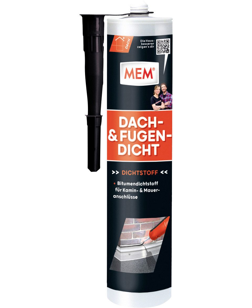MEM Bauchemie Dichtungsband MEM Bitumen Dach- und Fugen-Dicht lmf 300 ml