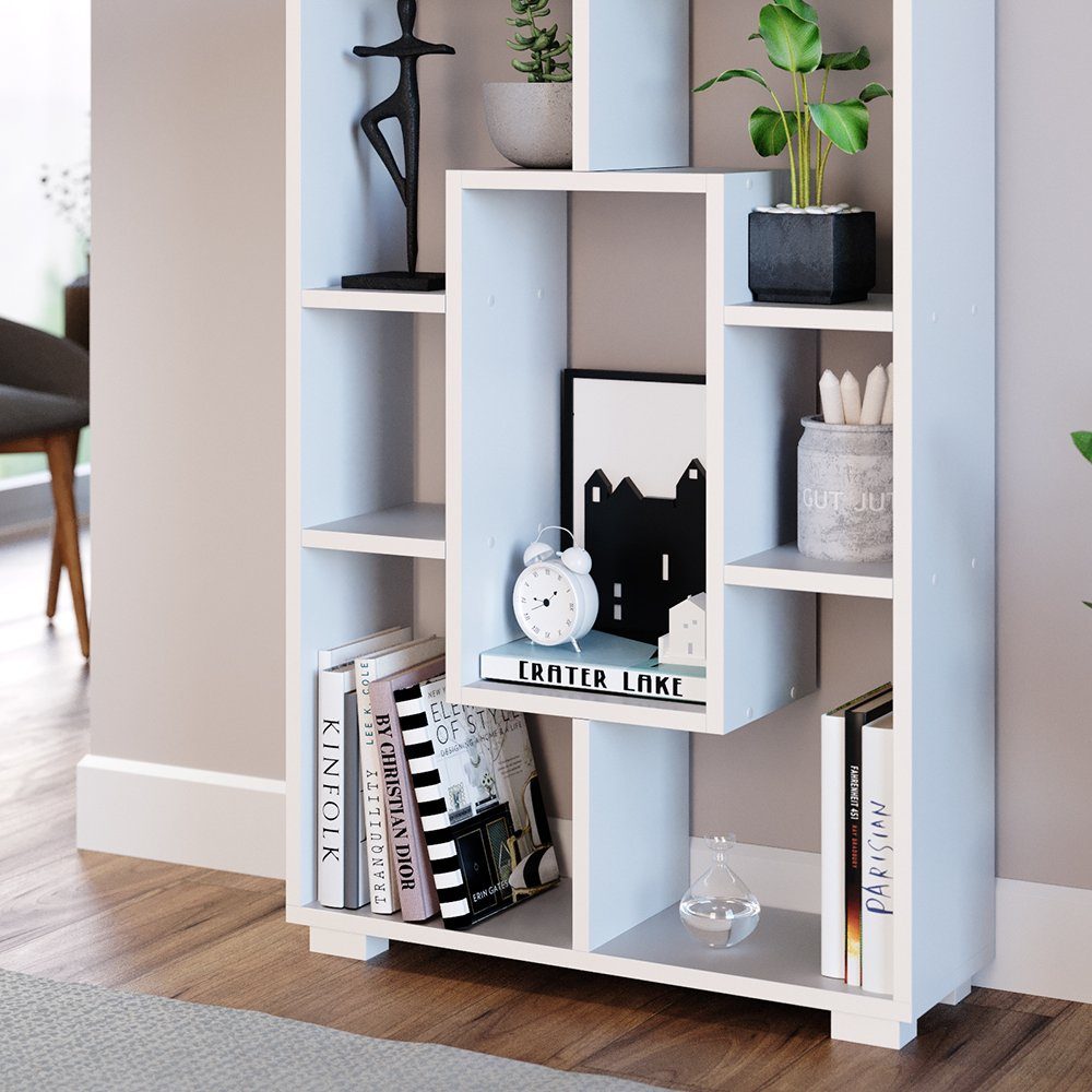 Vicco Raumteiler Domus, Weiß, 60 x 90 cm 7 Fächer günstig online kaufen