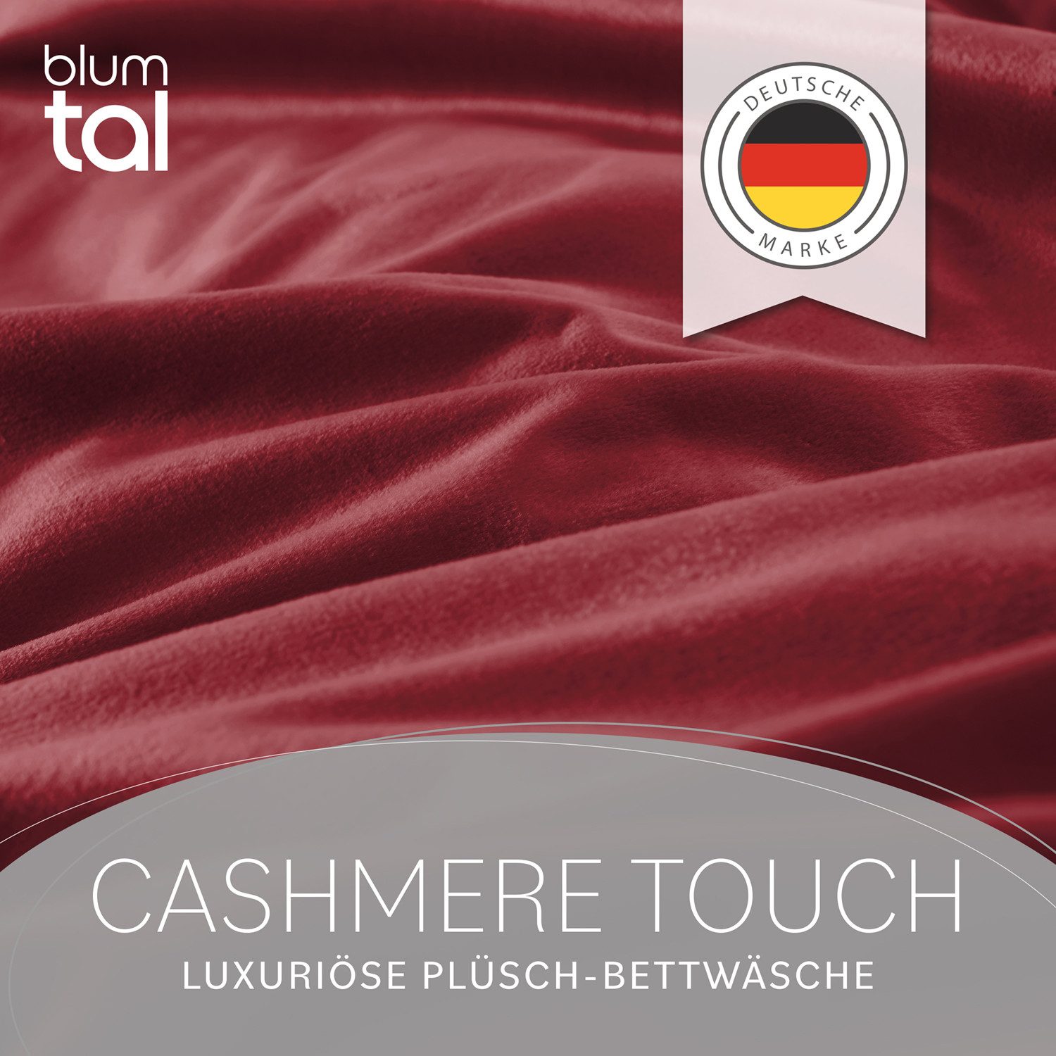 Blumtal Bettwäsche Cashmere-Touch Plüsch, warme Winterbettwäsche + Kopfkiss günstig online kaufen