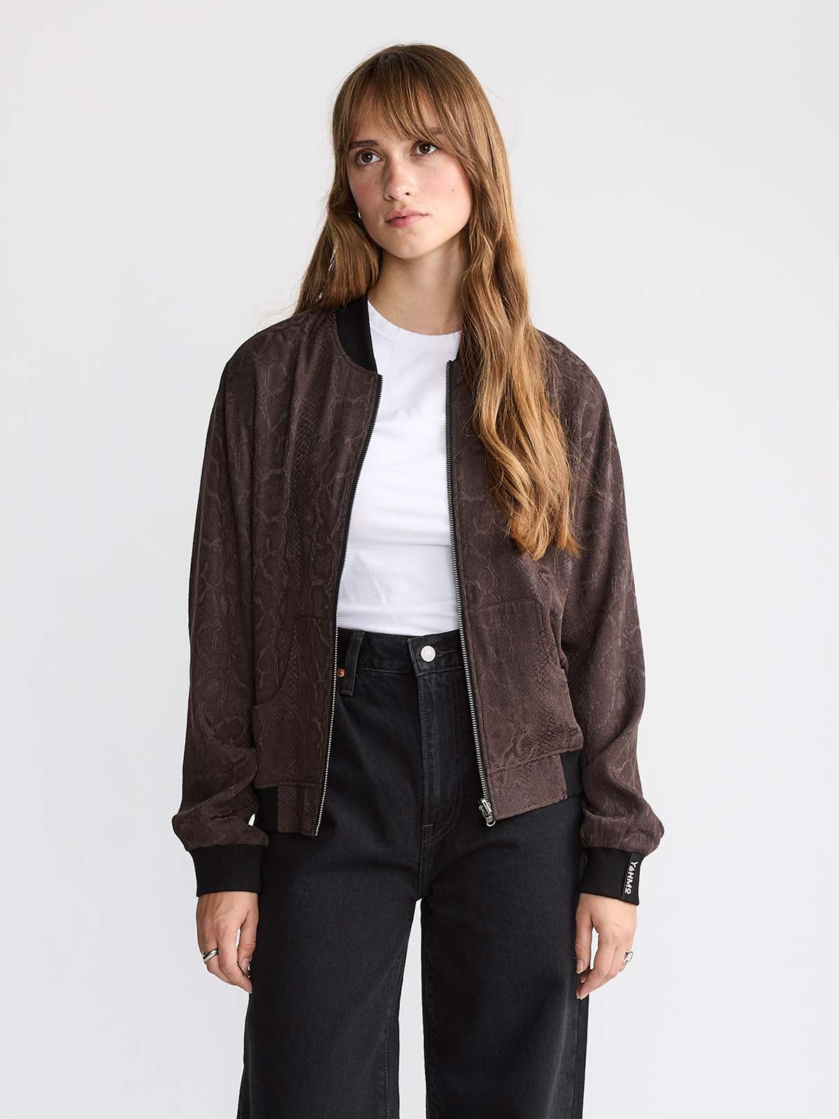 Yahmo Bomberjacke Ruth Reversible Bomber Jacket Cobra/Black wendbar