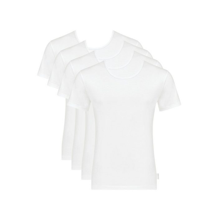 Sloggi Unterhemd 4er Pack 24/7 (Spar-Set 4-St) Unterhemd / Shirt Kurzarm - Baumwolle - Bequem und anschmiegsam