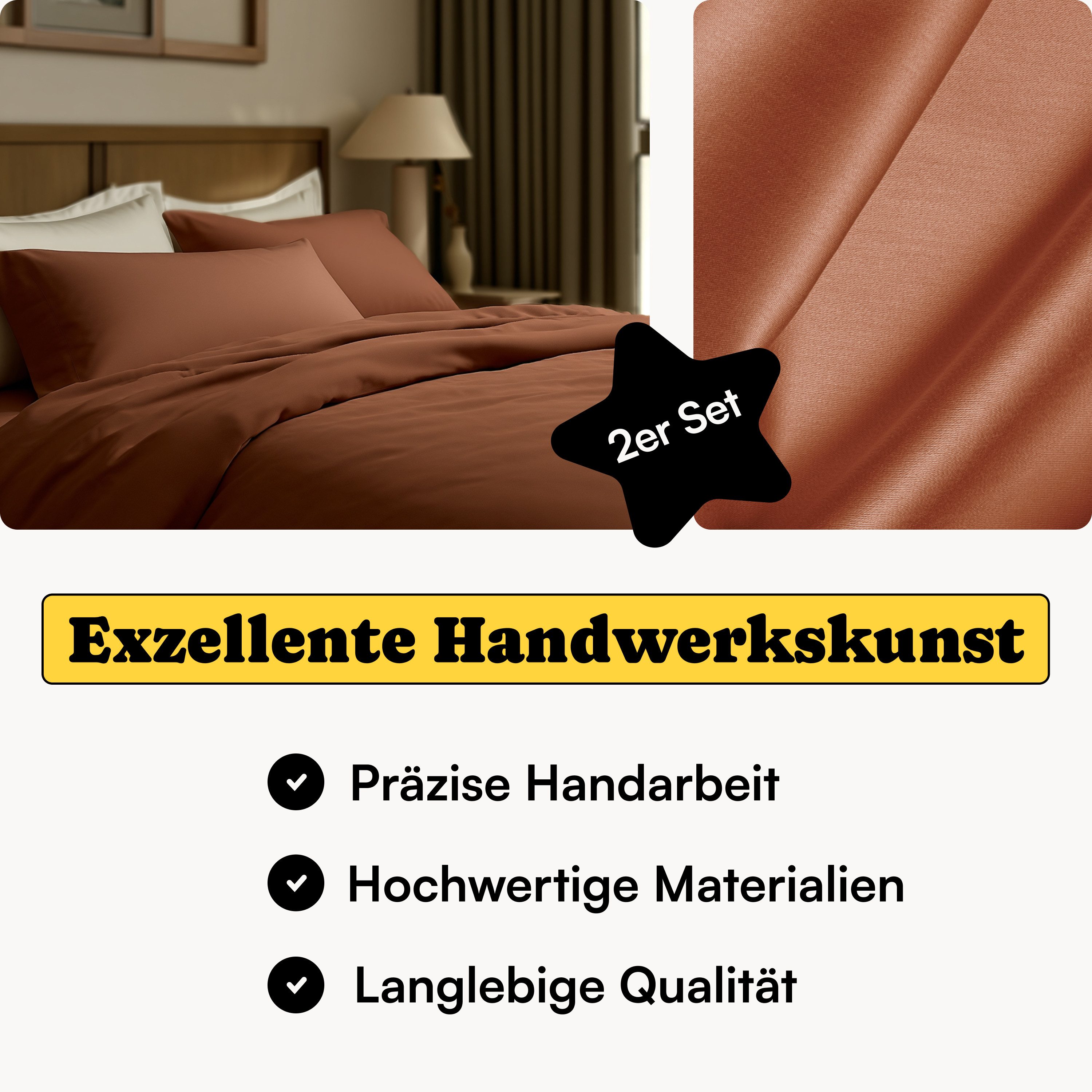 Seralino Kissenbezüge Mako Satin Kissenbezug (100% günstig online kaufen