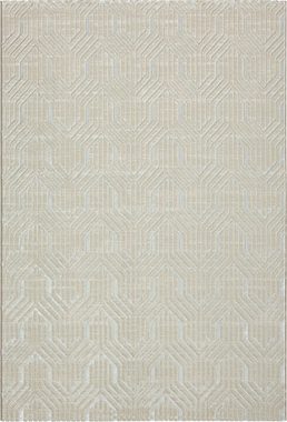 Teppich Creation 50057, merinos, rechteckig, Höhe: 10 mm, elegant, glänzend, Kurzflor, pflegeleicht, Wohnzimmer