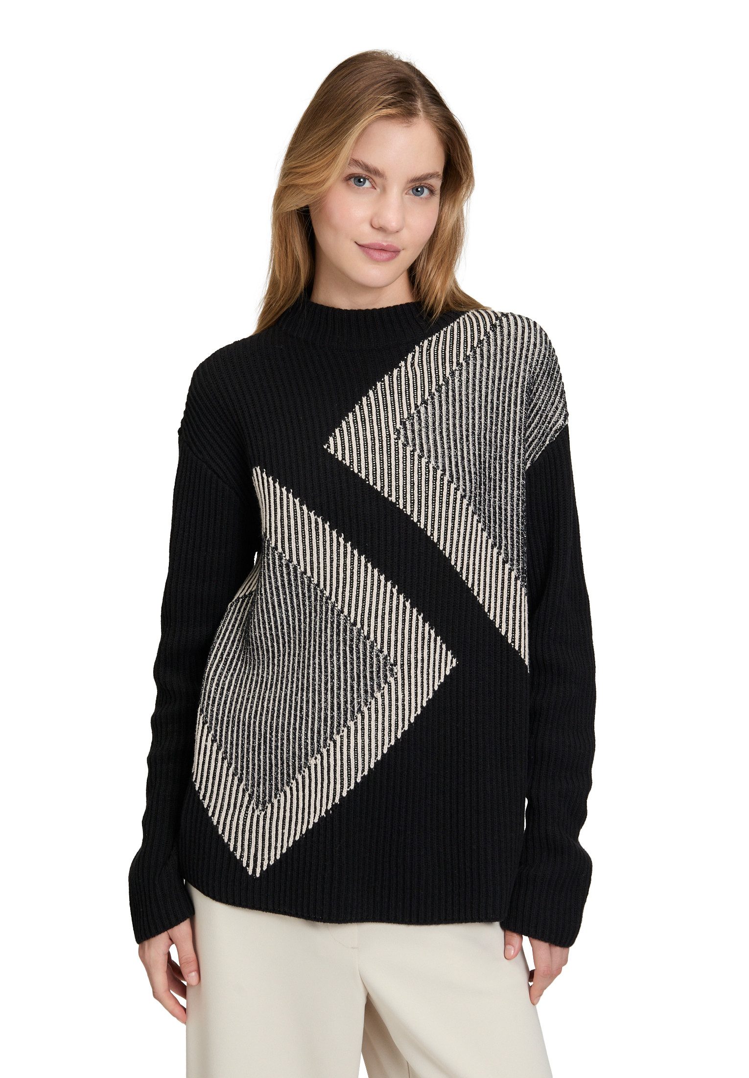 Betty Barclay Strickpullover Damen Strickpullover mit Intarsie (1-tlg) günstig online kaufen