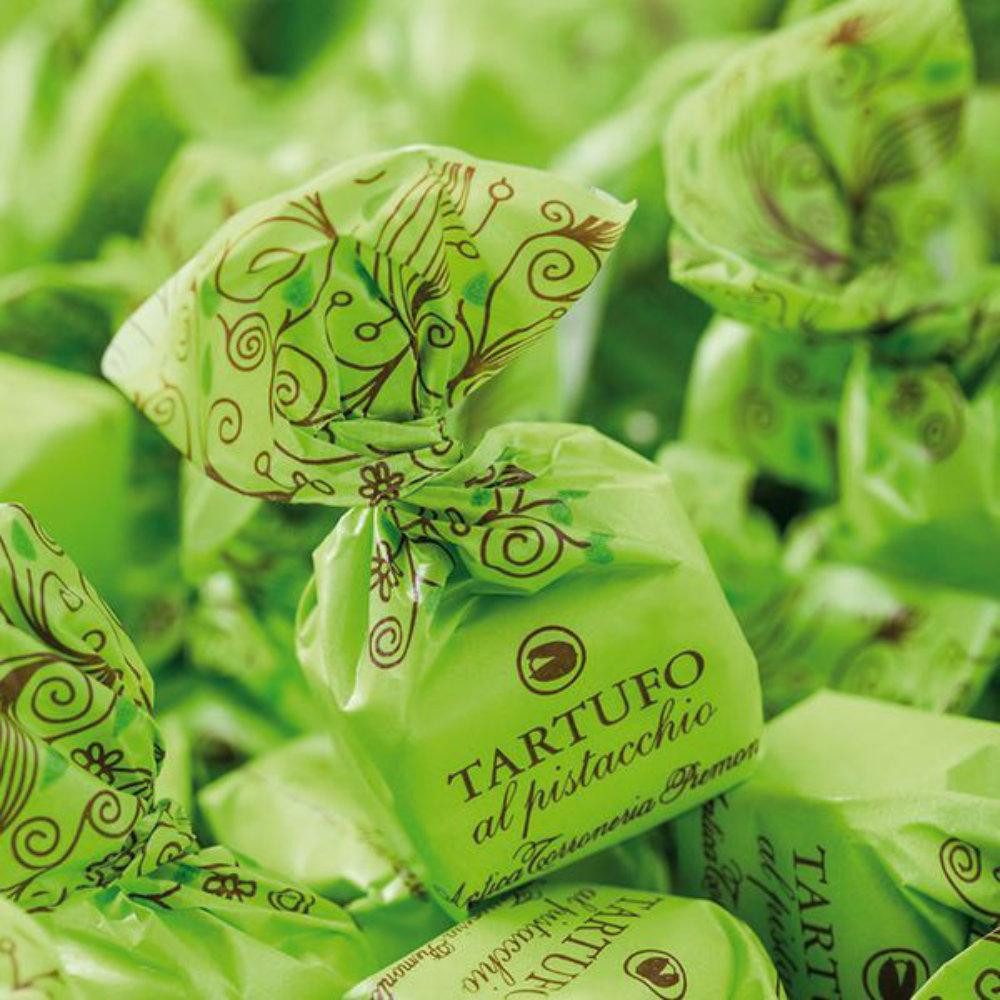 Greenomic Schokolade Tartufo Pistacchio Antica Corronesia Piemontese (1 Stück) – Bild 2 von 2