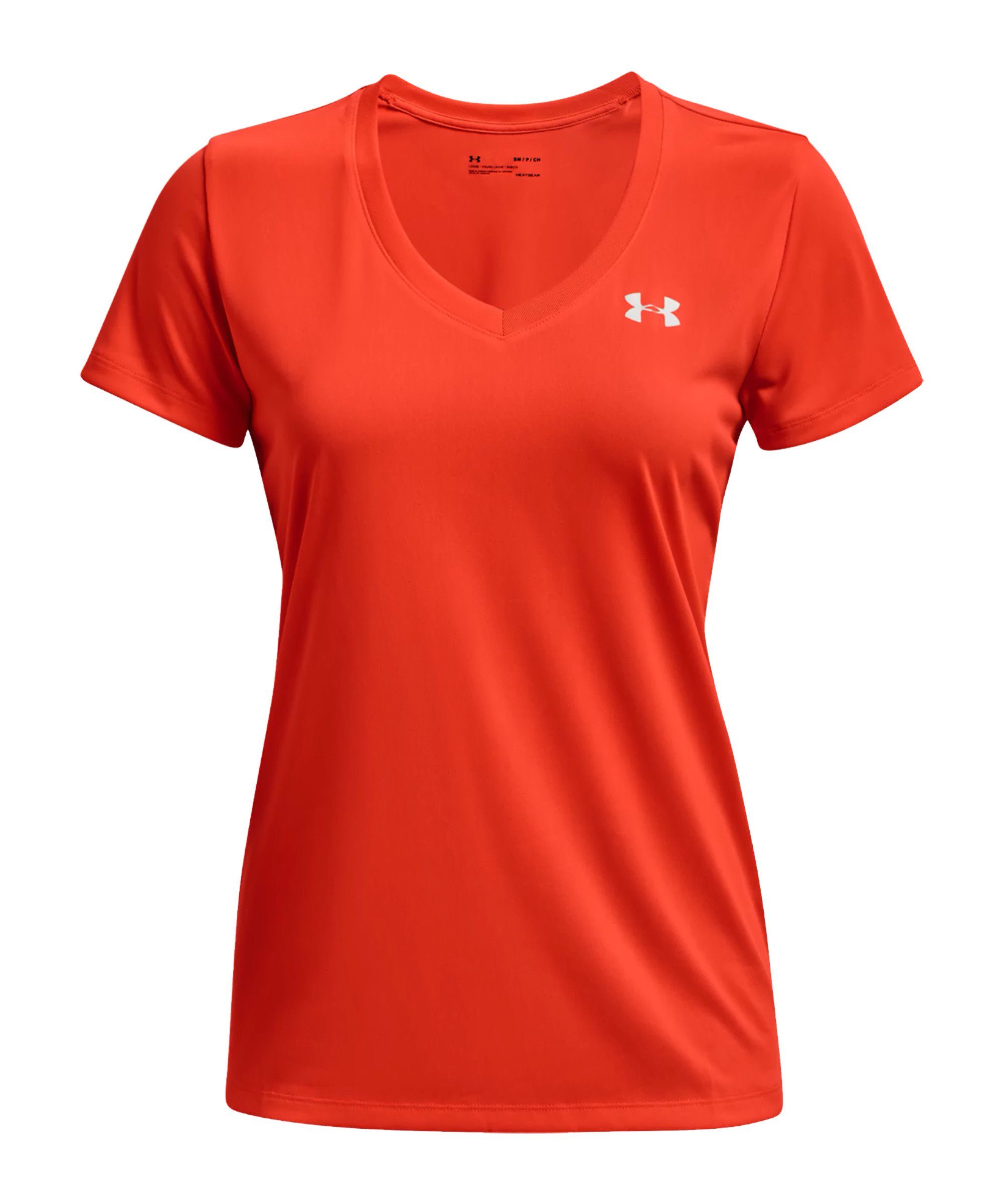 Solid Training default Under Damen orange Armour® T-Shirt Laufshirt