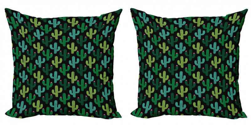 Kissenbezüge Modern Accent Doppelseitiger Digitaldruck, Abakuhaus (2 Stück), Kaktus Cacti Pflanzen warmes Klima